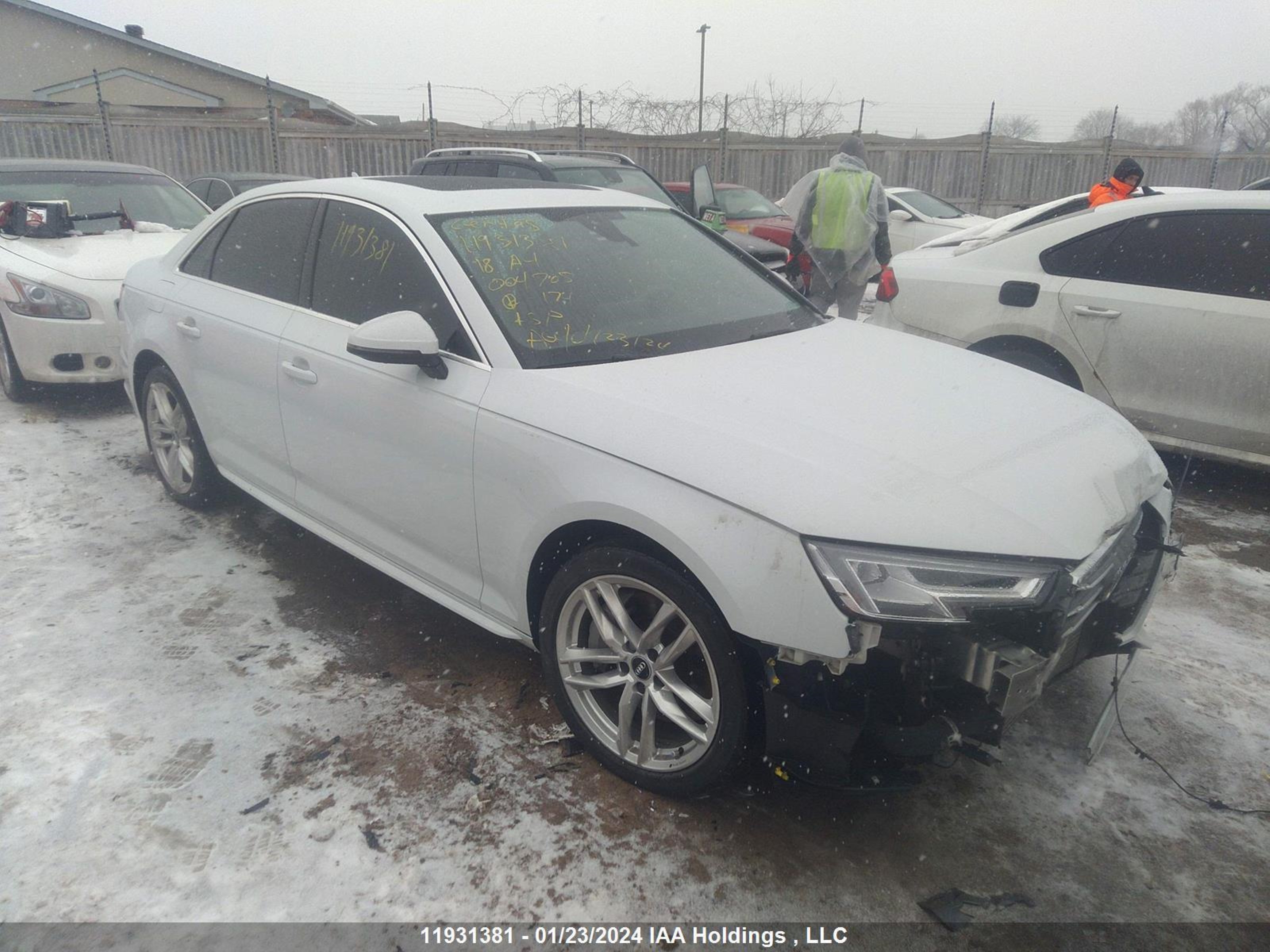 AUDI A4 2018 waucnaf41jn004705