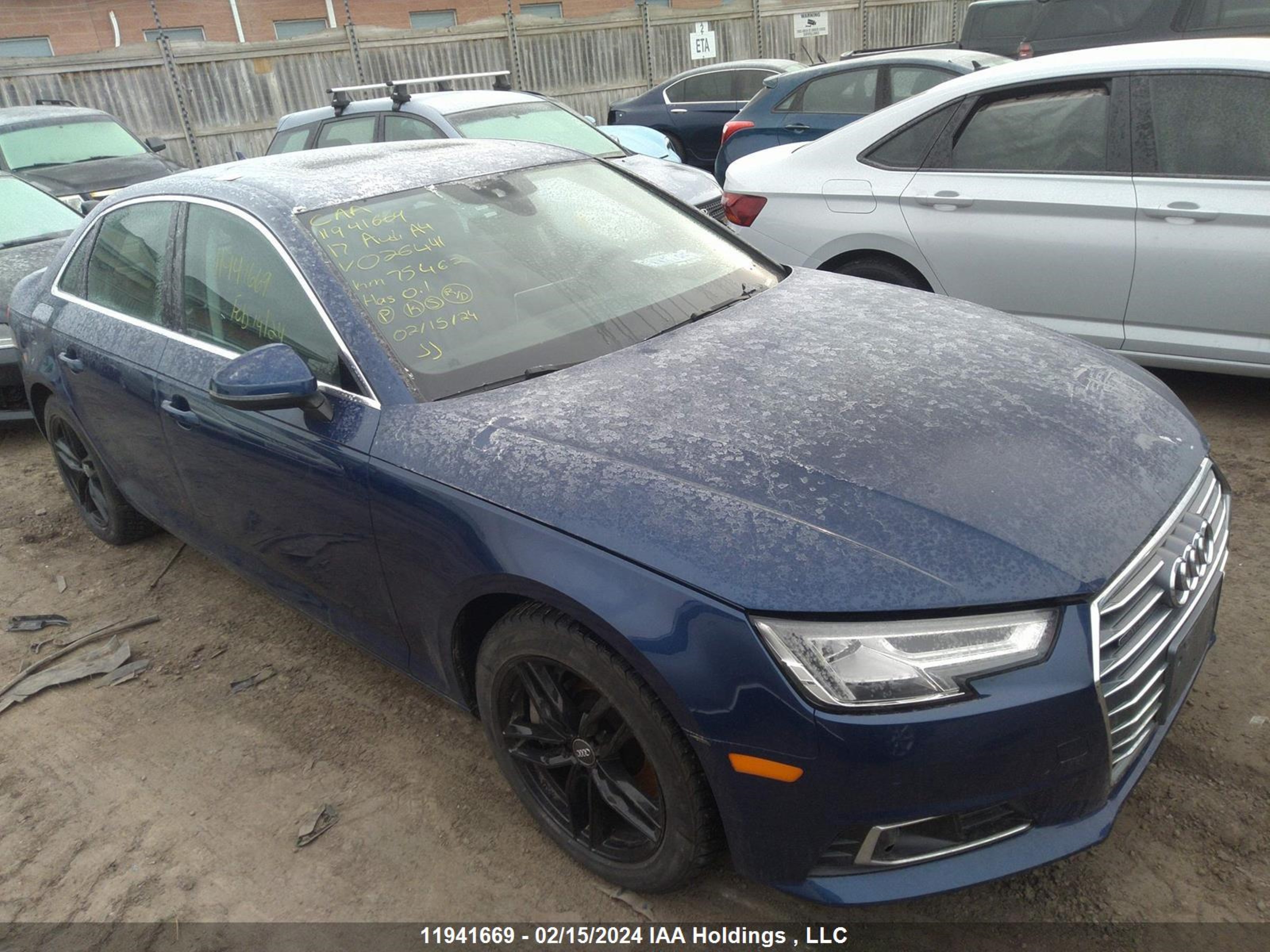 AUDI A4 2017 waucnbf44hn026441