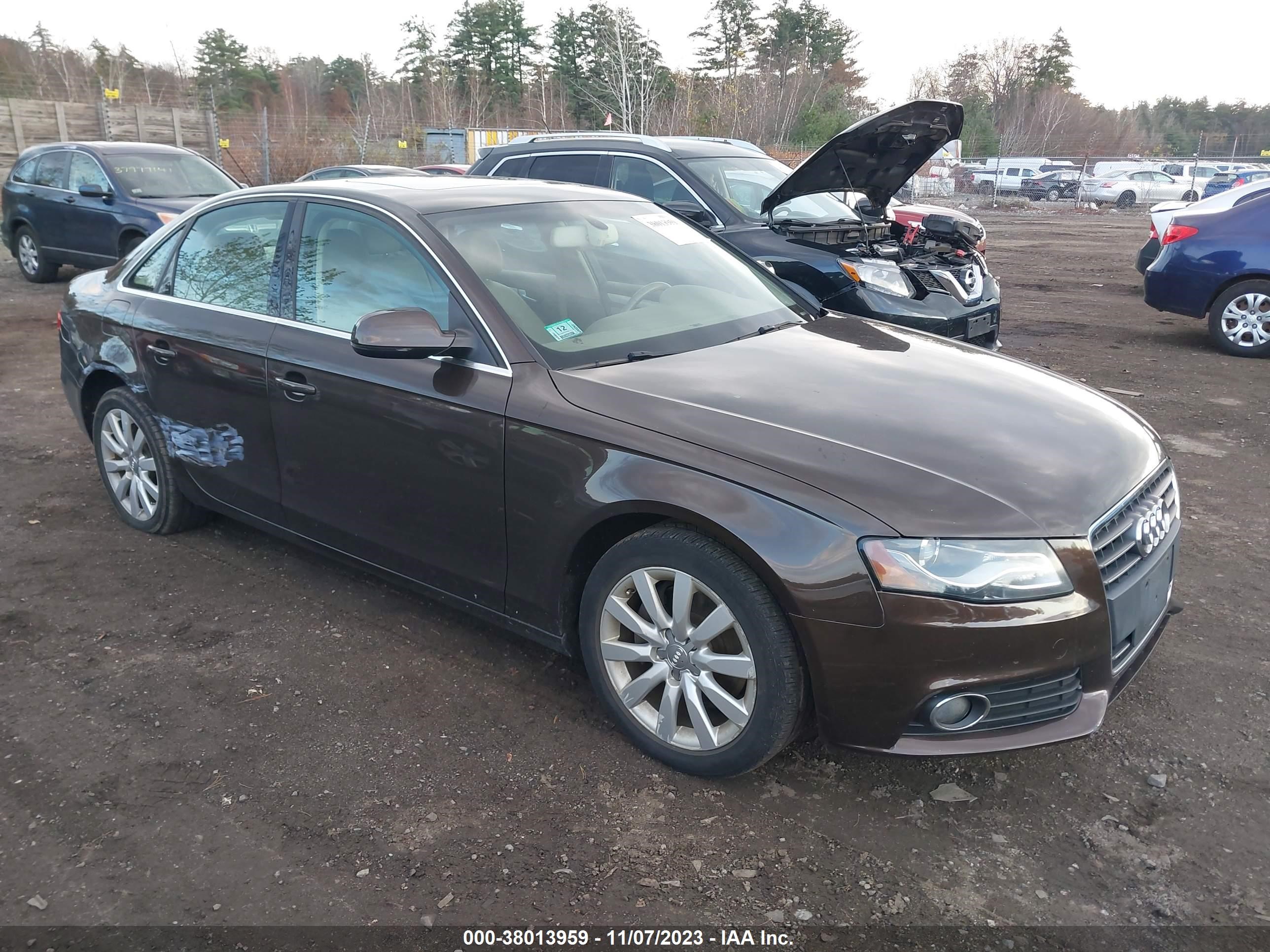 AUDI A4 2011 wauefafl3bn002887