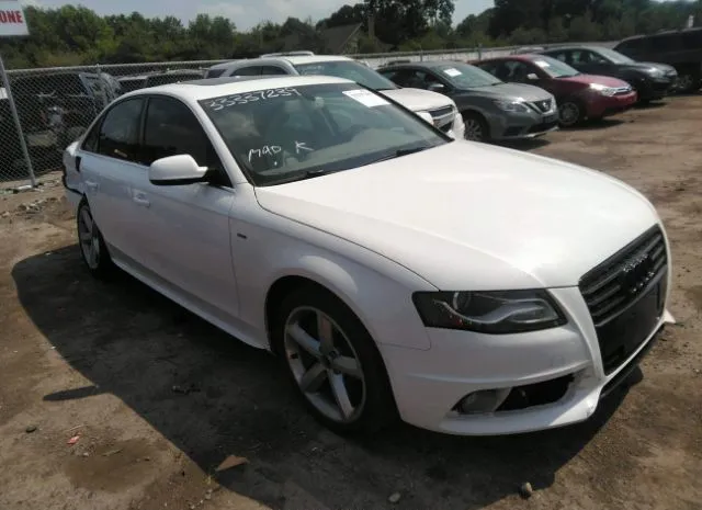 AUDI A4 2012 wauffafl9cn017125