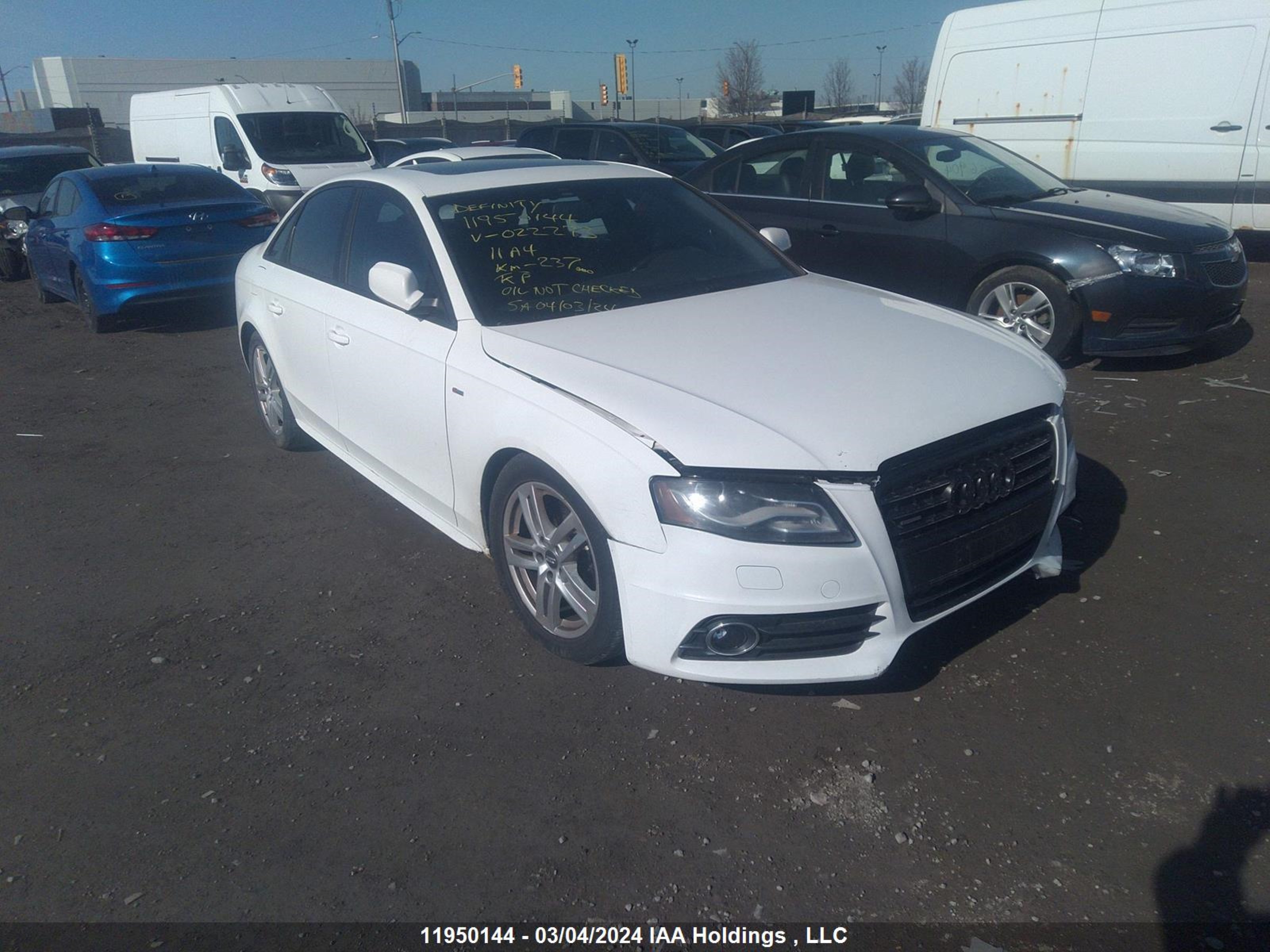 AUDI A4 2011 wauffcfl3ba022273