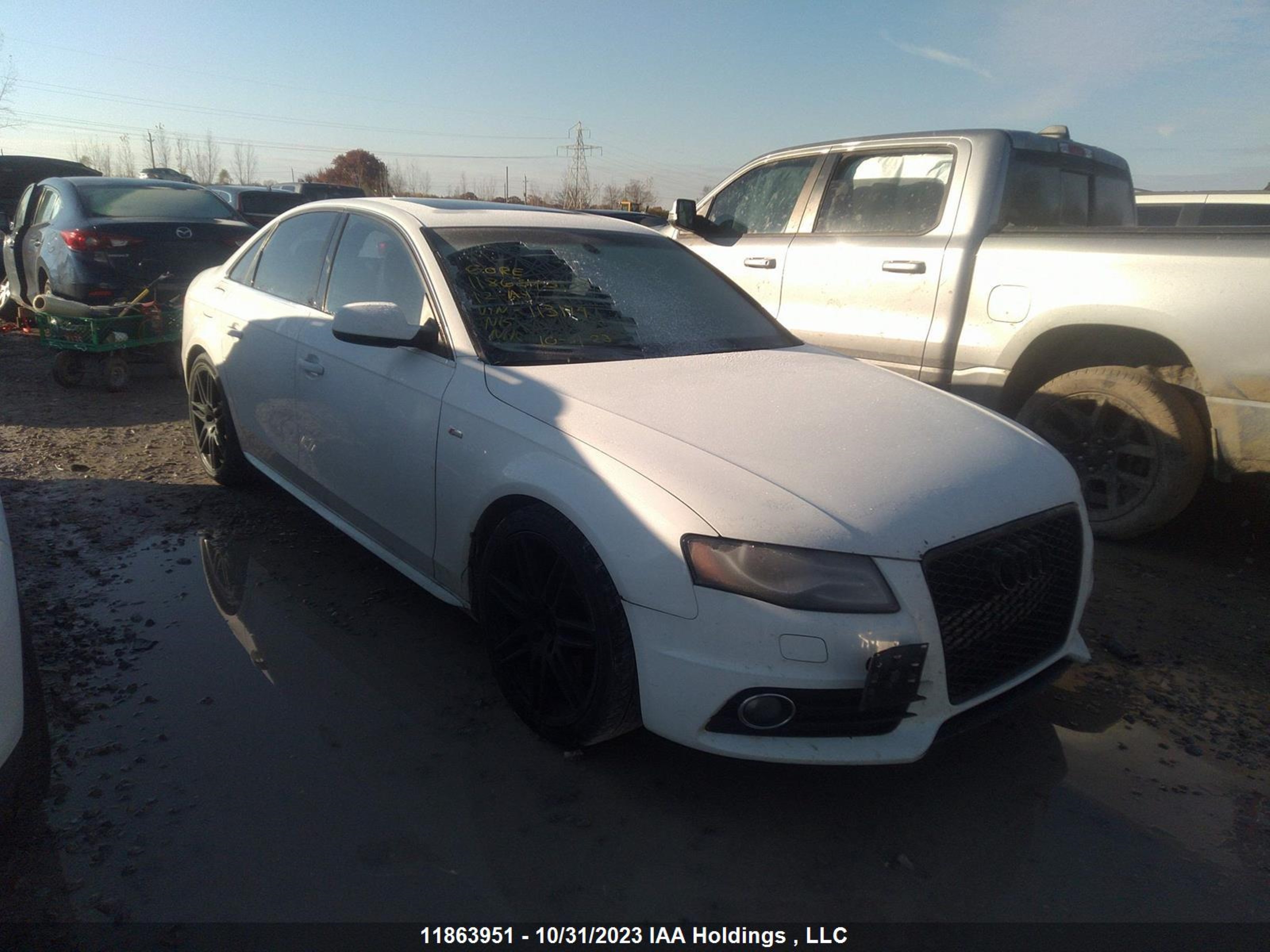 AUDI A4 2012 wauffcfl4ca113179