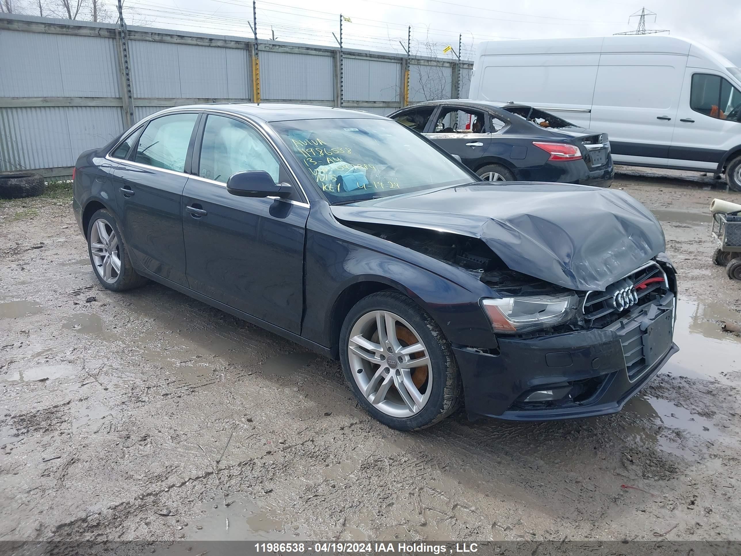 AUDI A4 2013 wauffcfl7dn047284