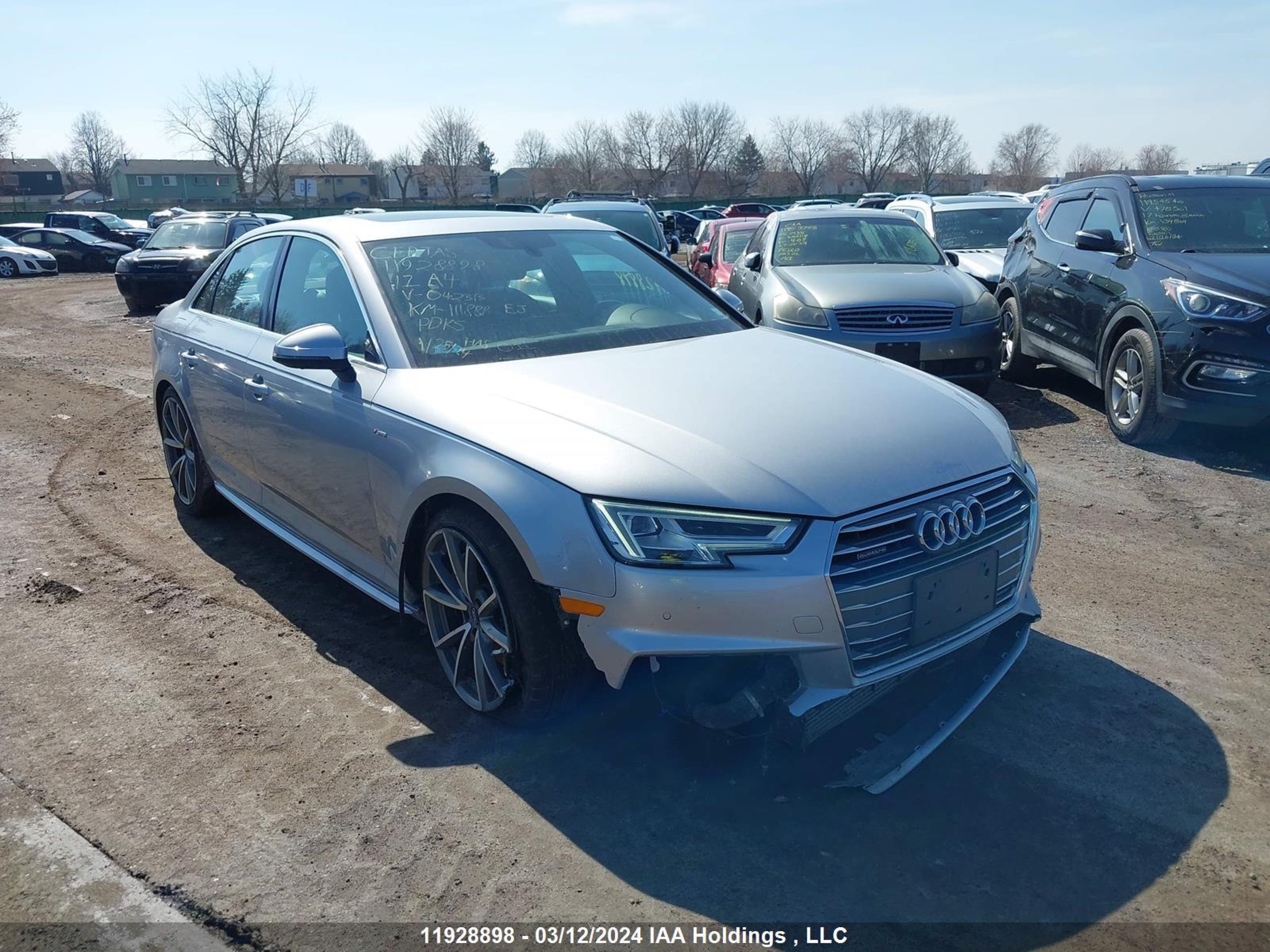 AUDI A4 2017 waufnaf4xhn042313