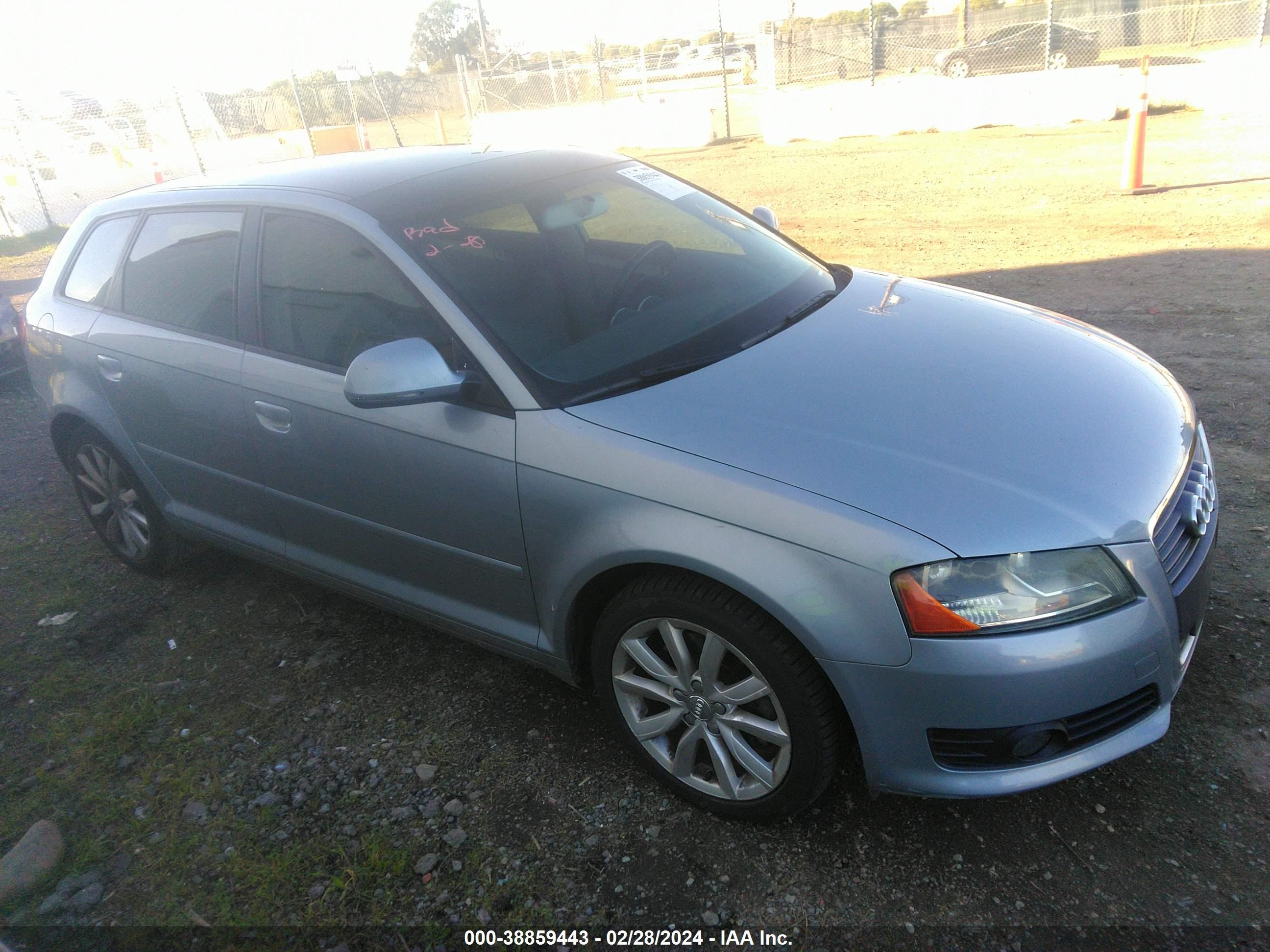 AUDI A3 2009 wauhe78p39a063077