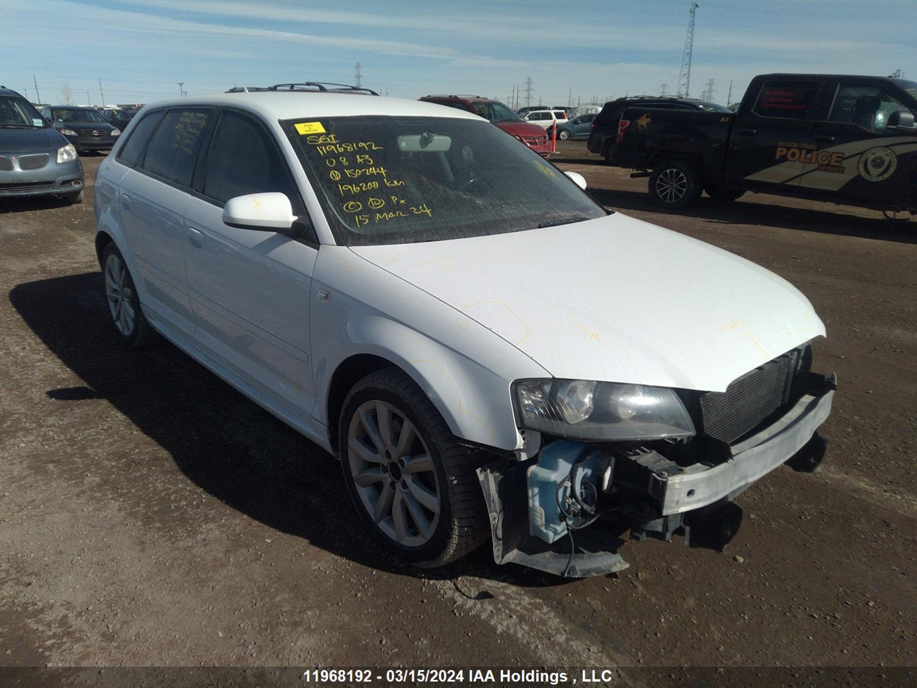 AUDI A3 2008 wauhf68p78a150244