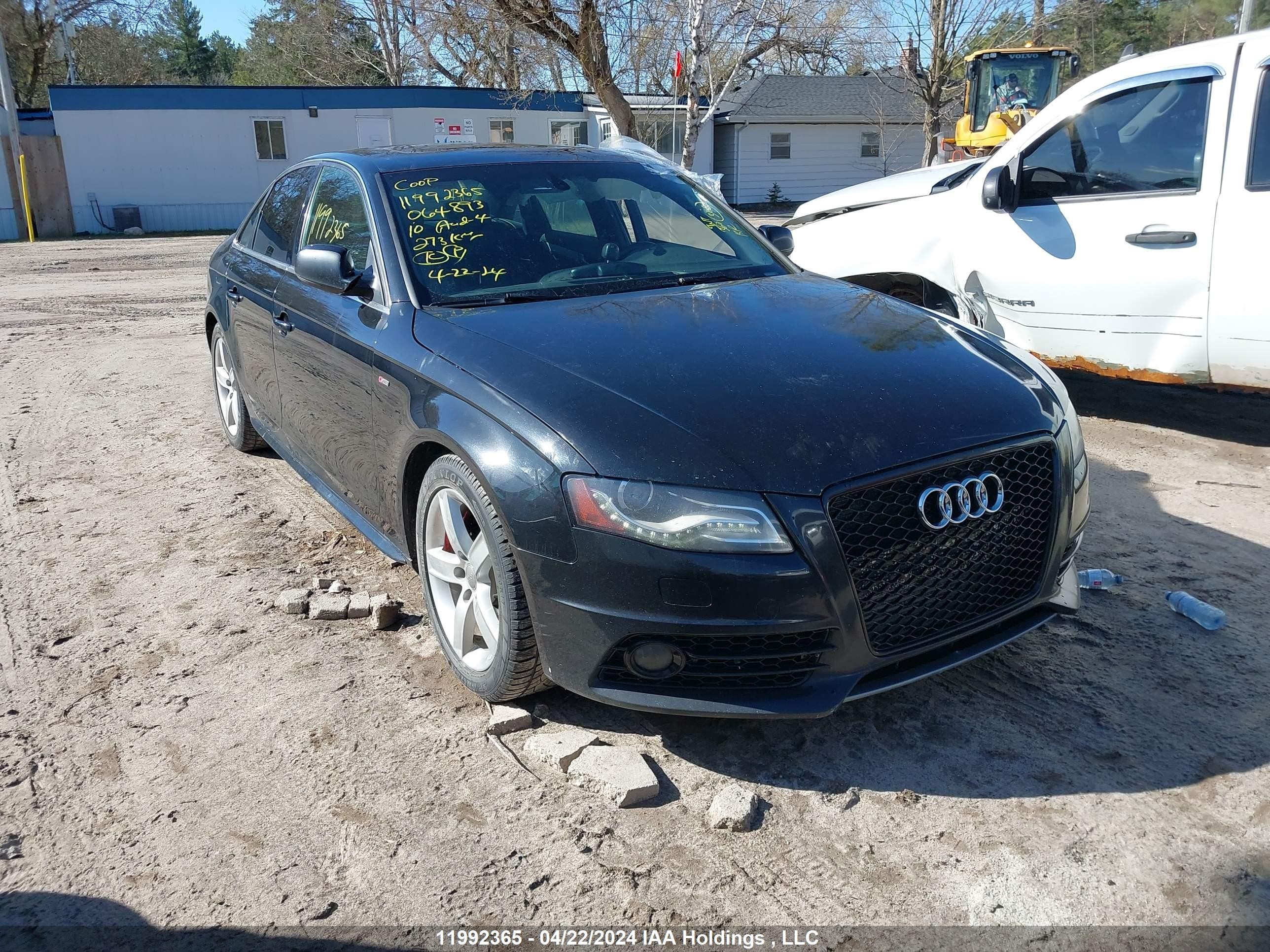 AUDI A4 2010 wauhfcfl1an064893