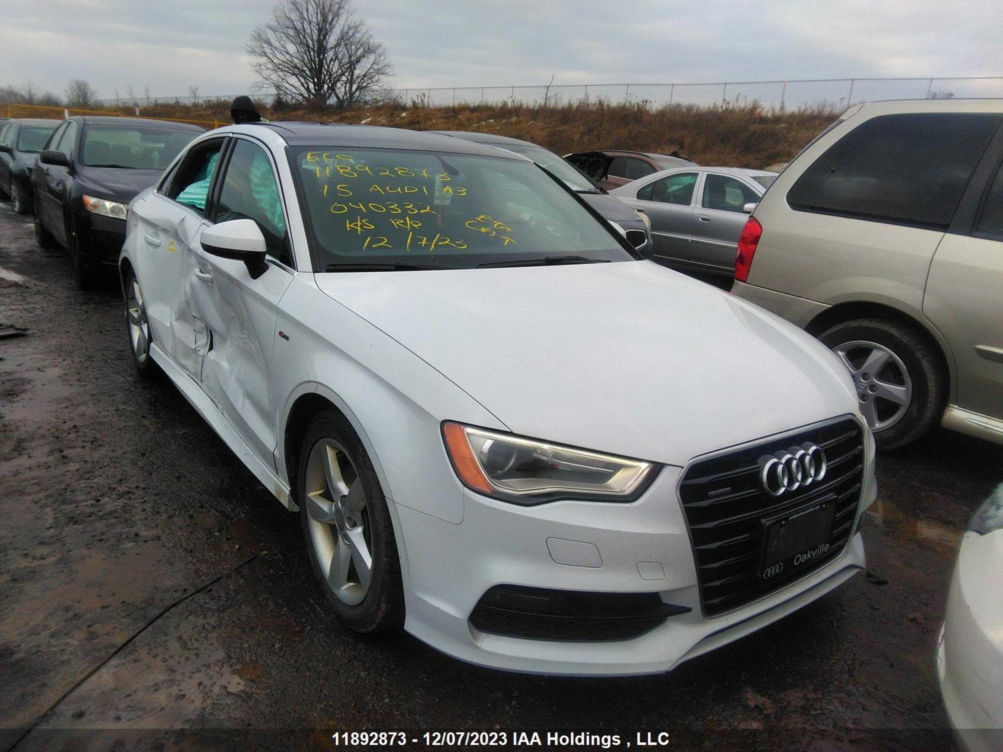 AUDI A3 2015 waujfrffxf1040332