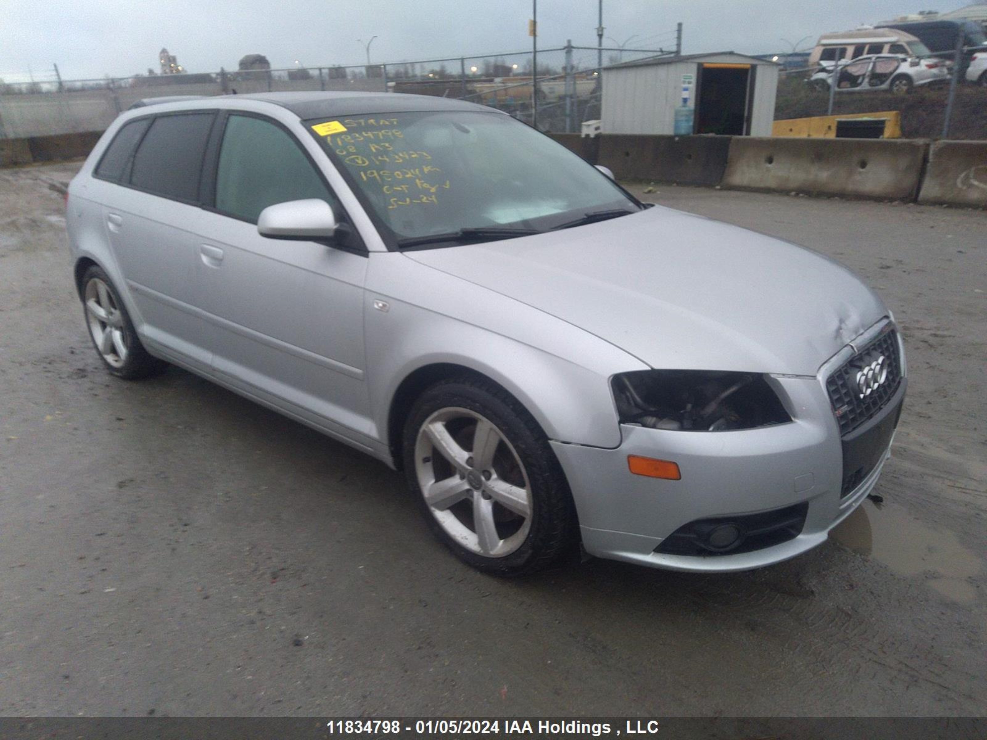 AUDI A3 2008 waukd68p08a143423