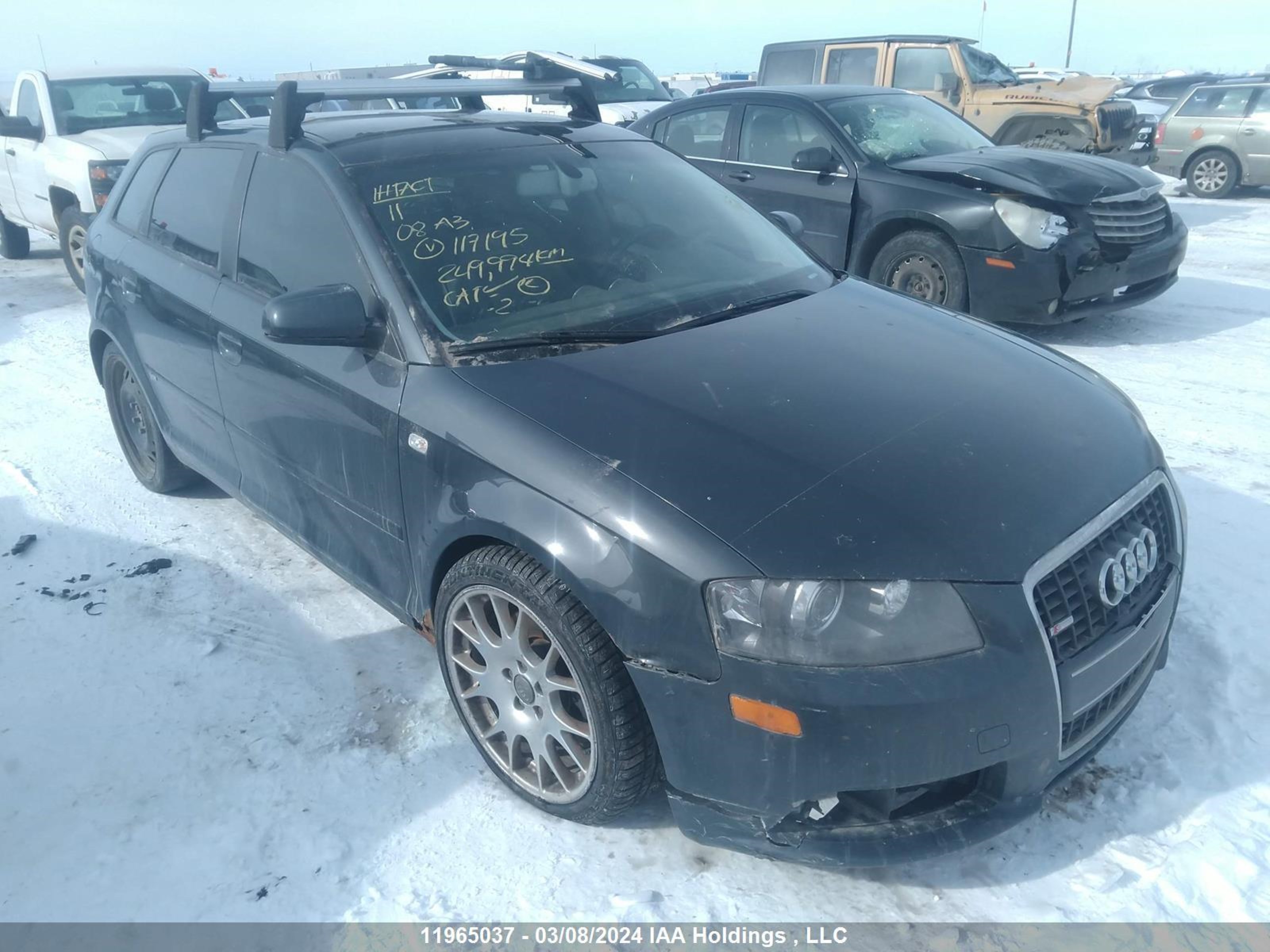 AUDI A3 2008 waukd68p48a117195