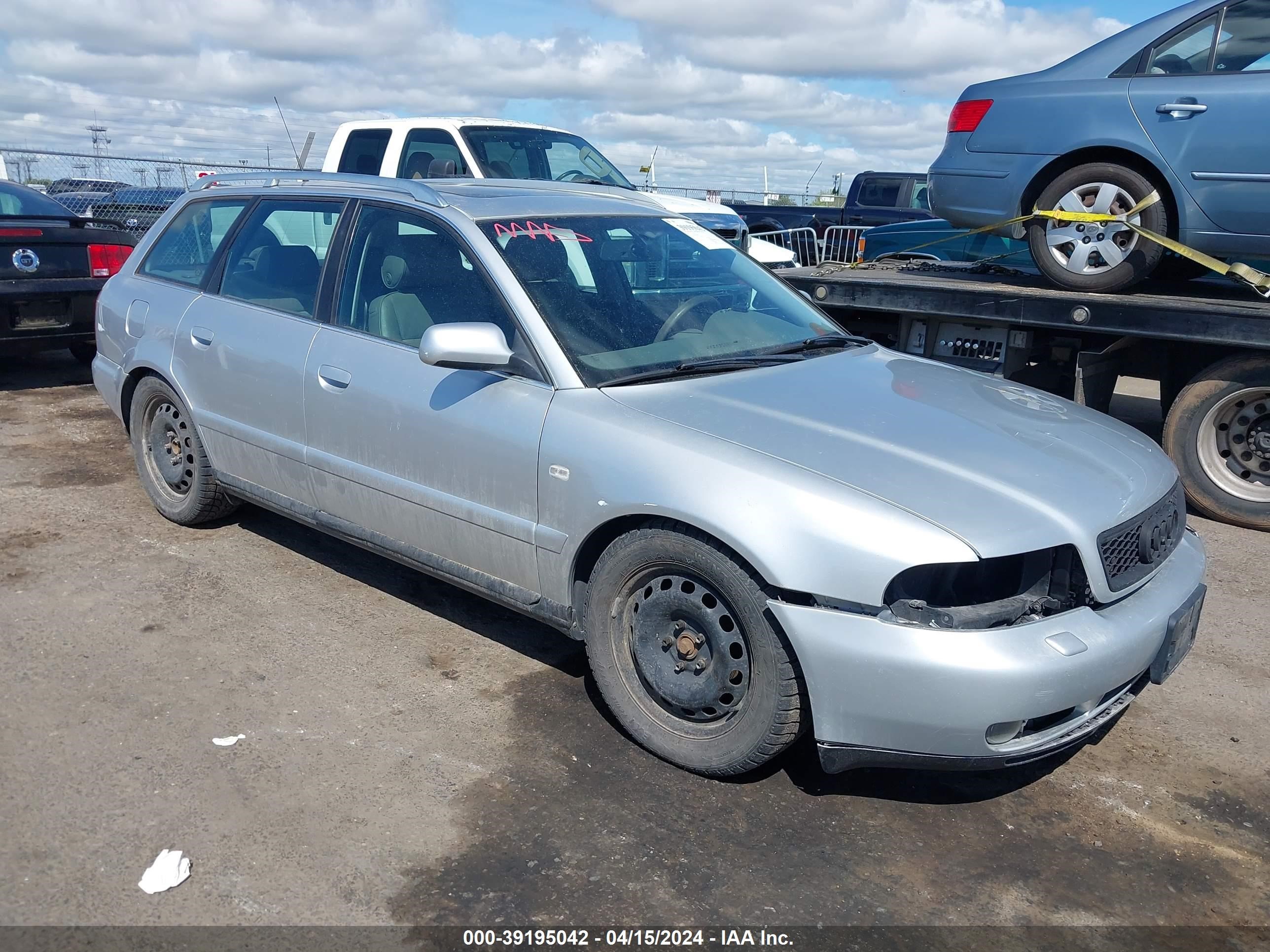 AUDI A4 2000 waukh28dxya046670