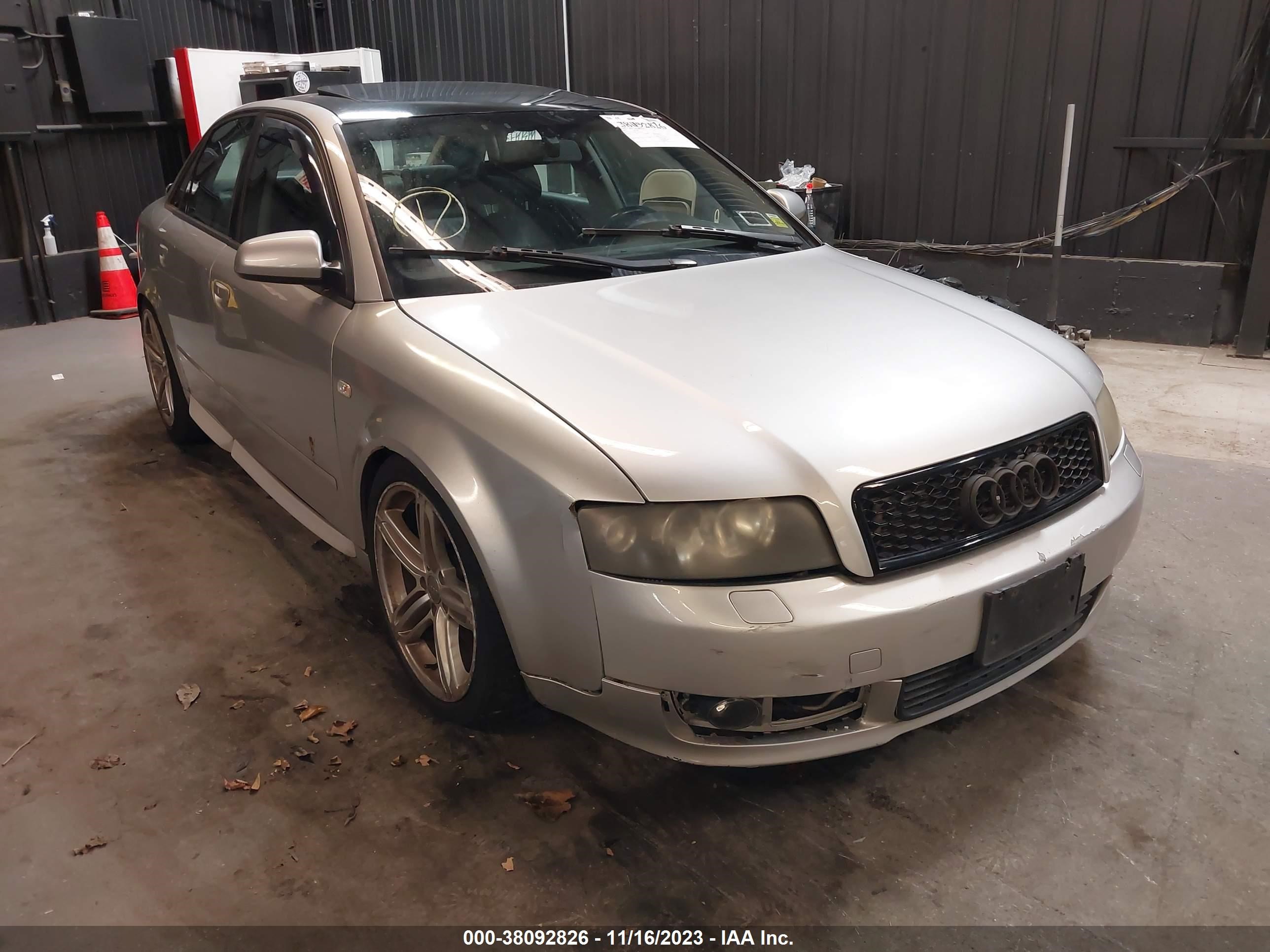 AUDI A4 2002 waulc68ex2a162316