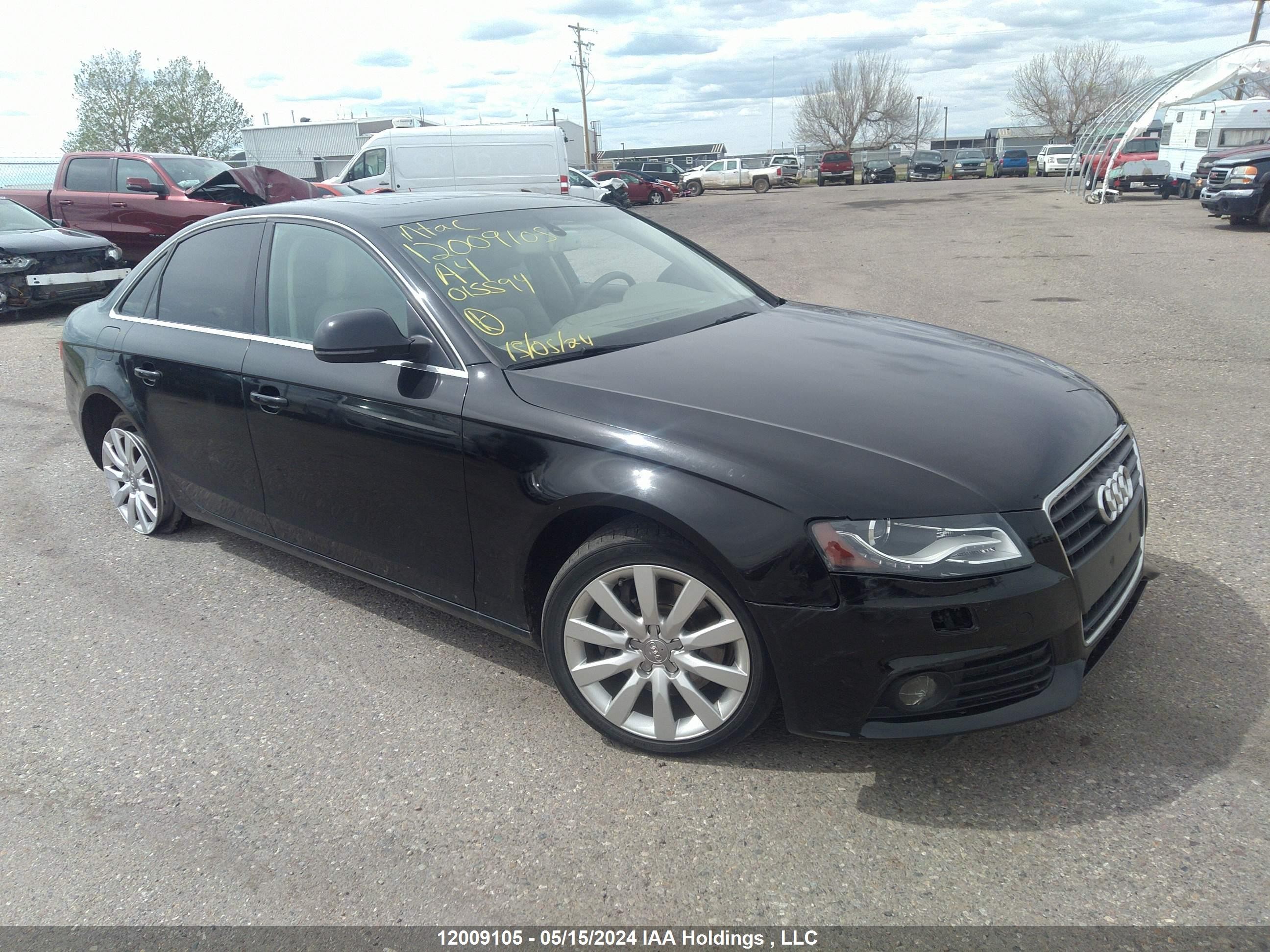 AUDI A4 2009 waulf68k59n015594