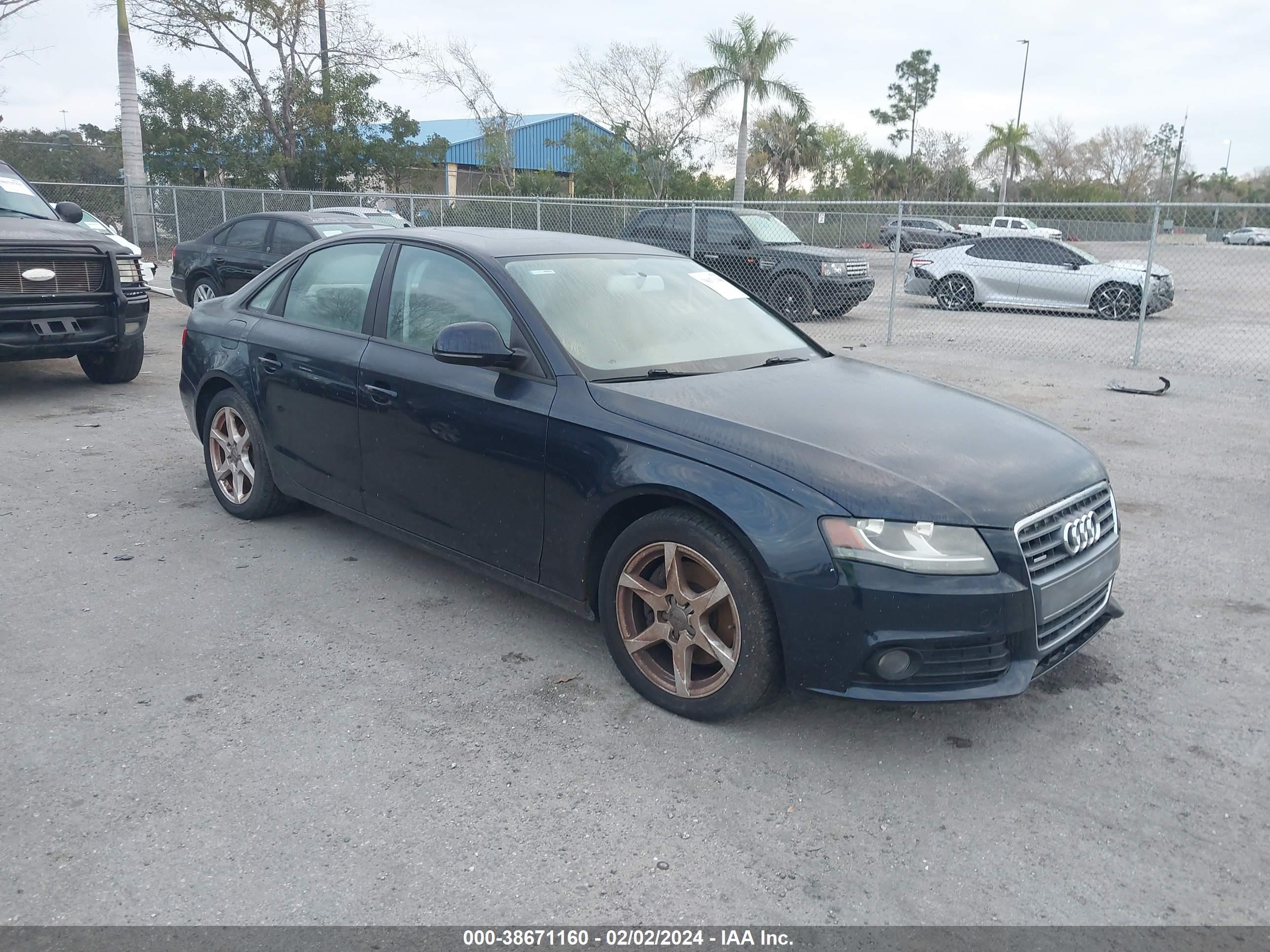 AUDI A4 2009 waulf78k19n031393