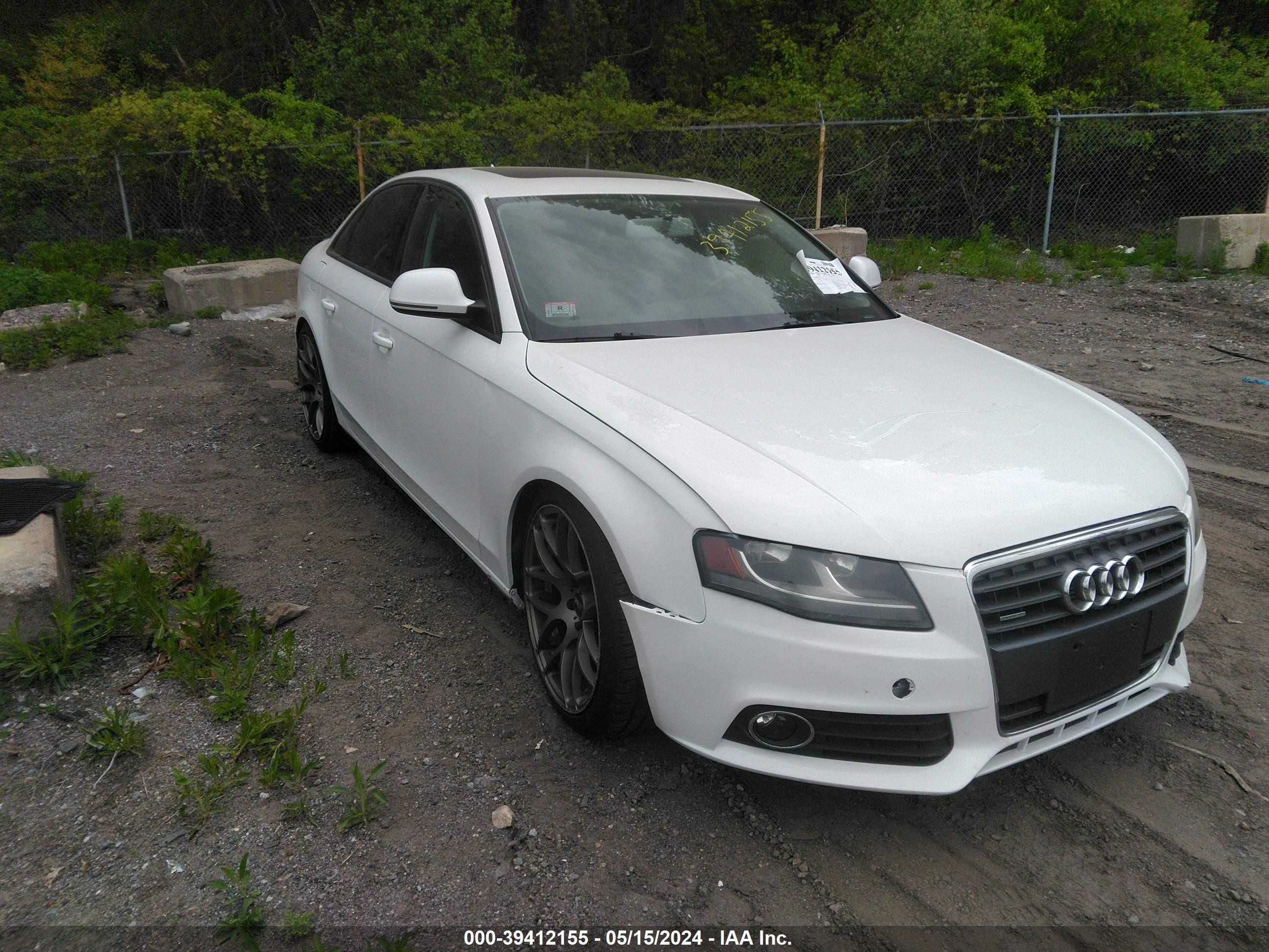 AUDI A4 2009 waulf78k19n038358