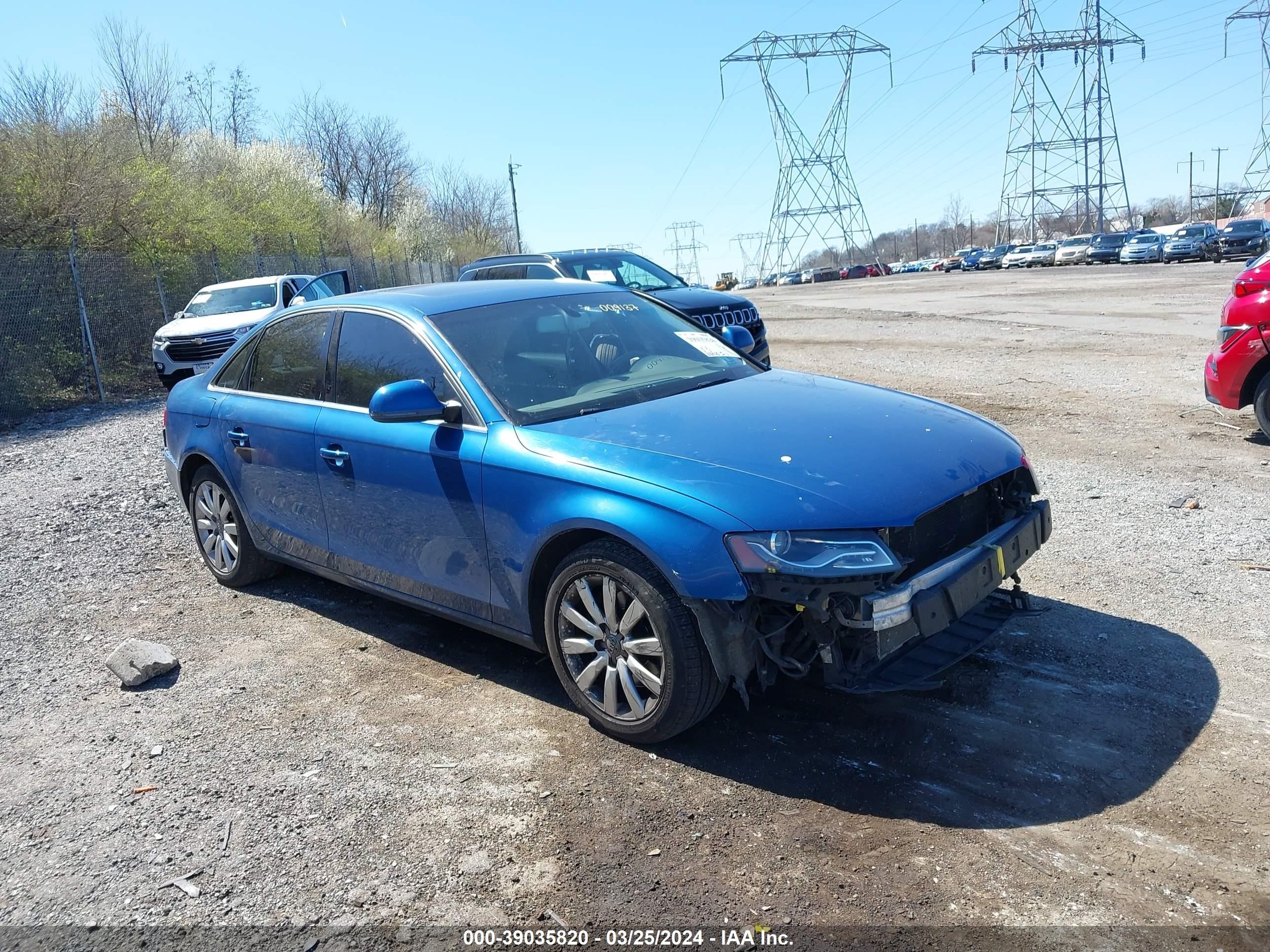 AUDI A4 2009 waulk78k09n009137