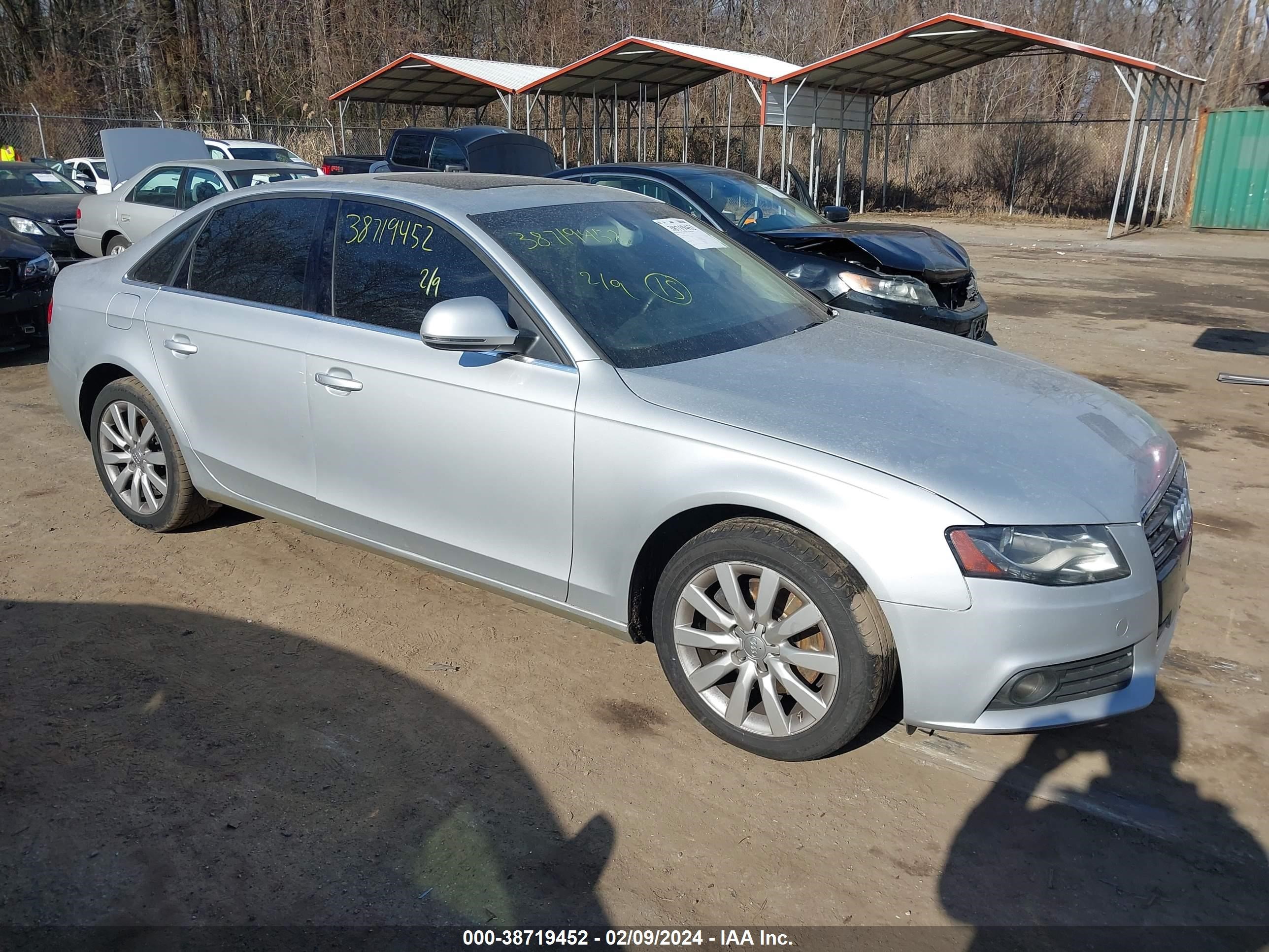 AUDI A4 2009 waulk78k39n034288