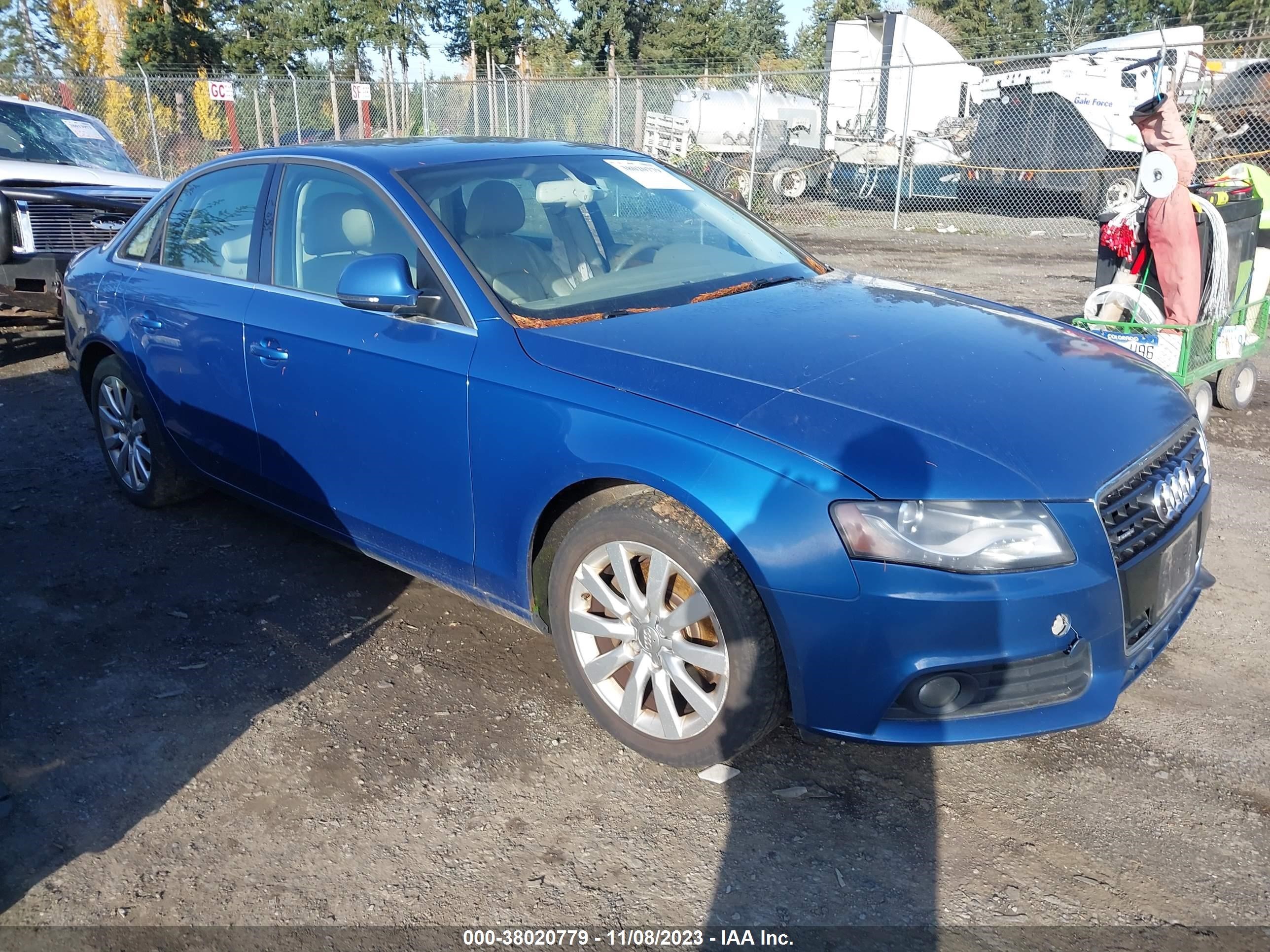 AUDI A4 2009 waulk78k39n047283