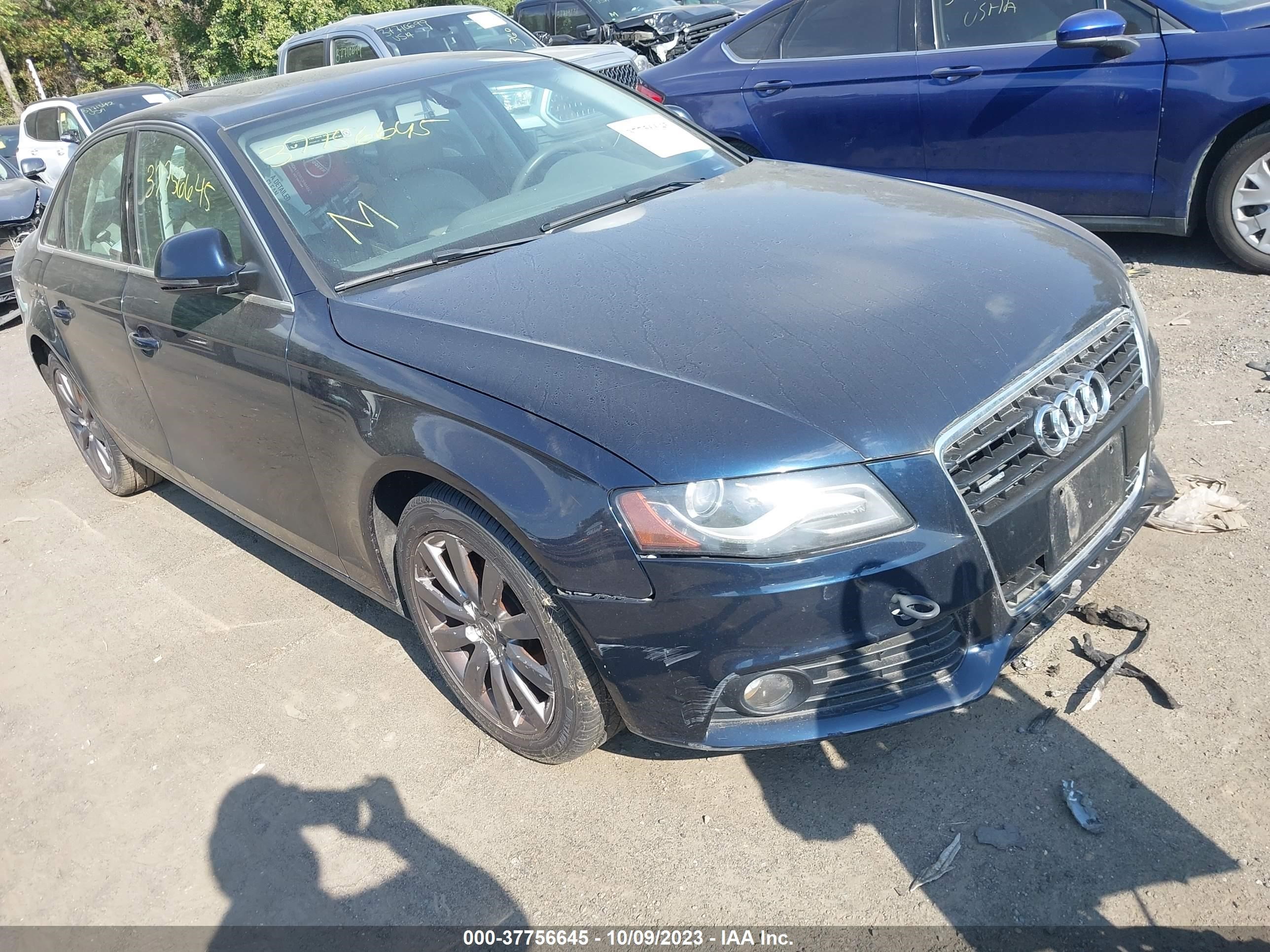 AUDI A4 2009 waulk78kx9a141894