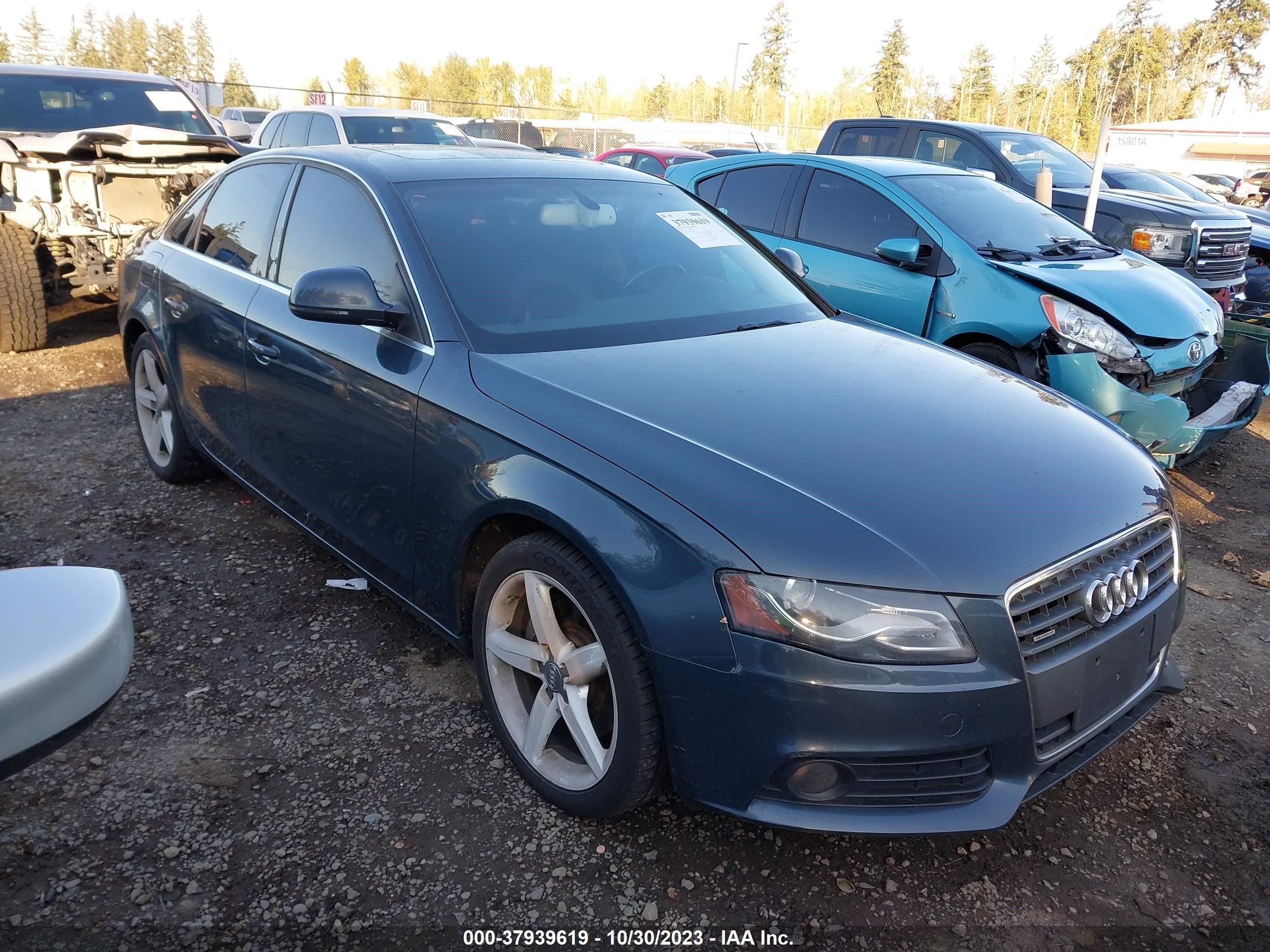 AUDI A4 2009 waumf78k59a084156