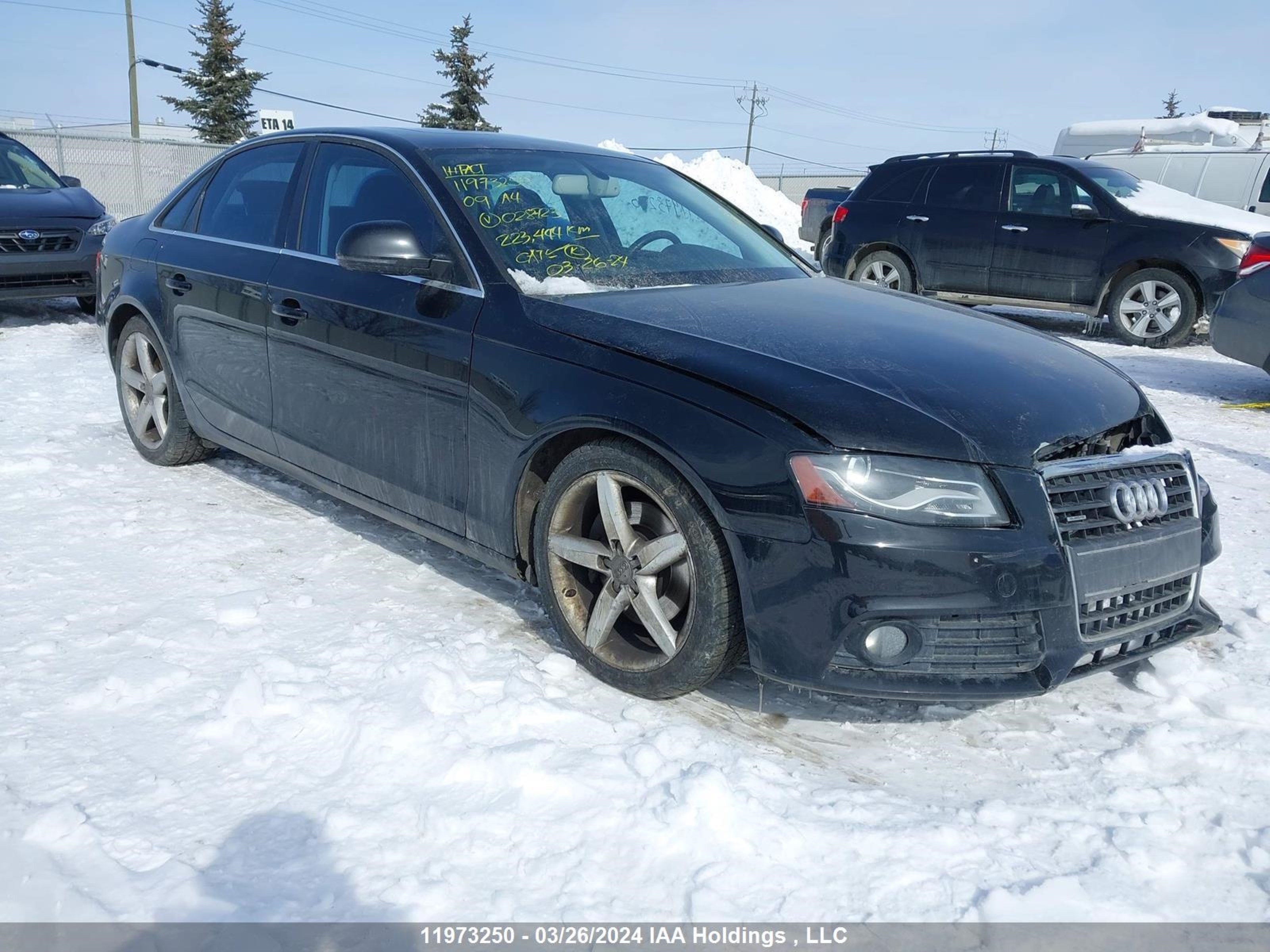 AUDI A4 2009 waumf78k89n028723