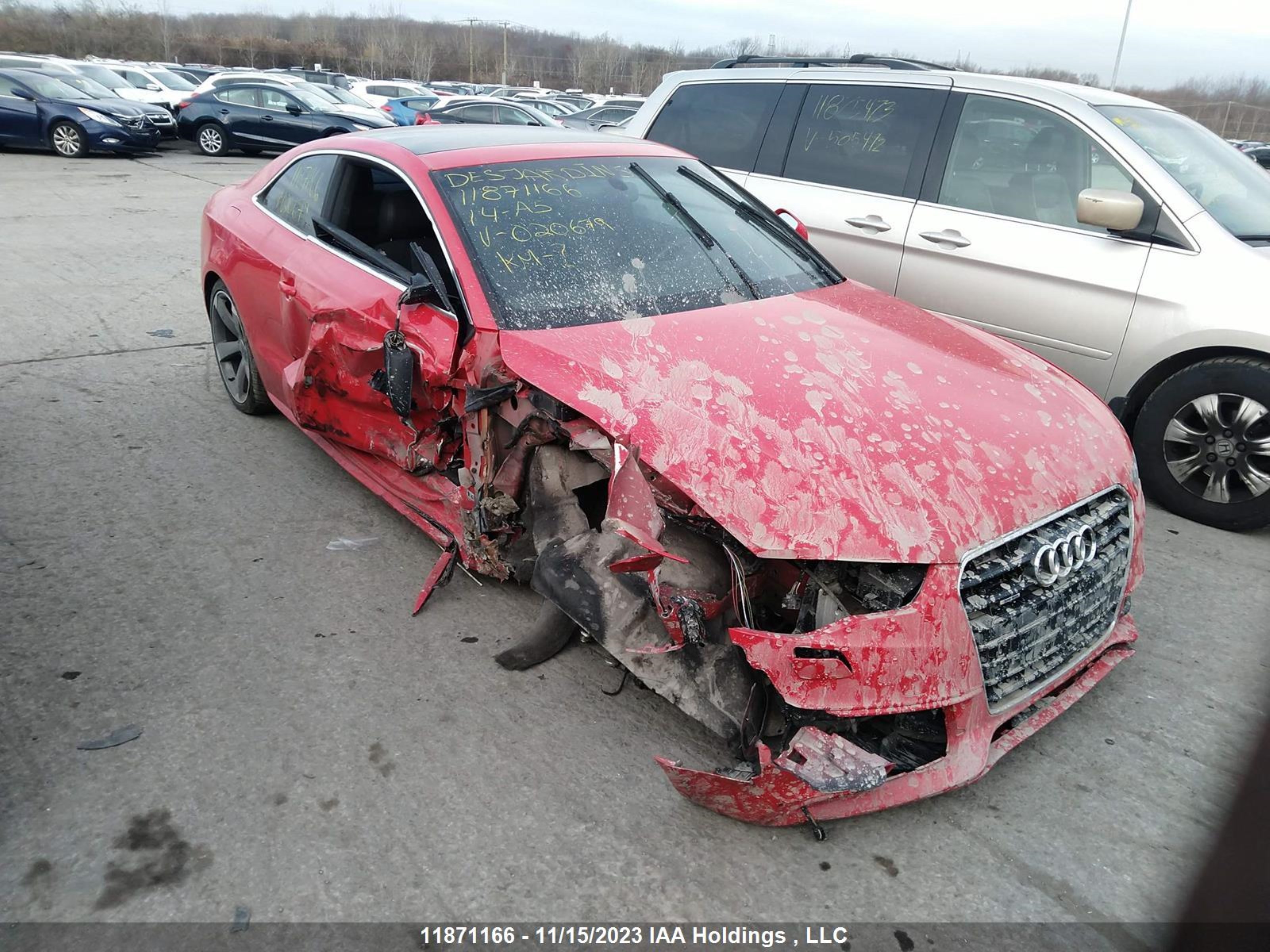 AUDI A5 2014 waumfbfr7ea020679