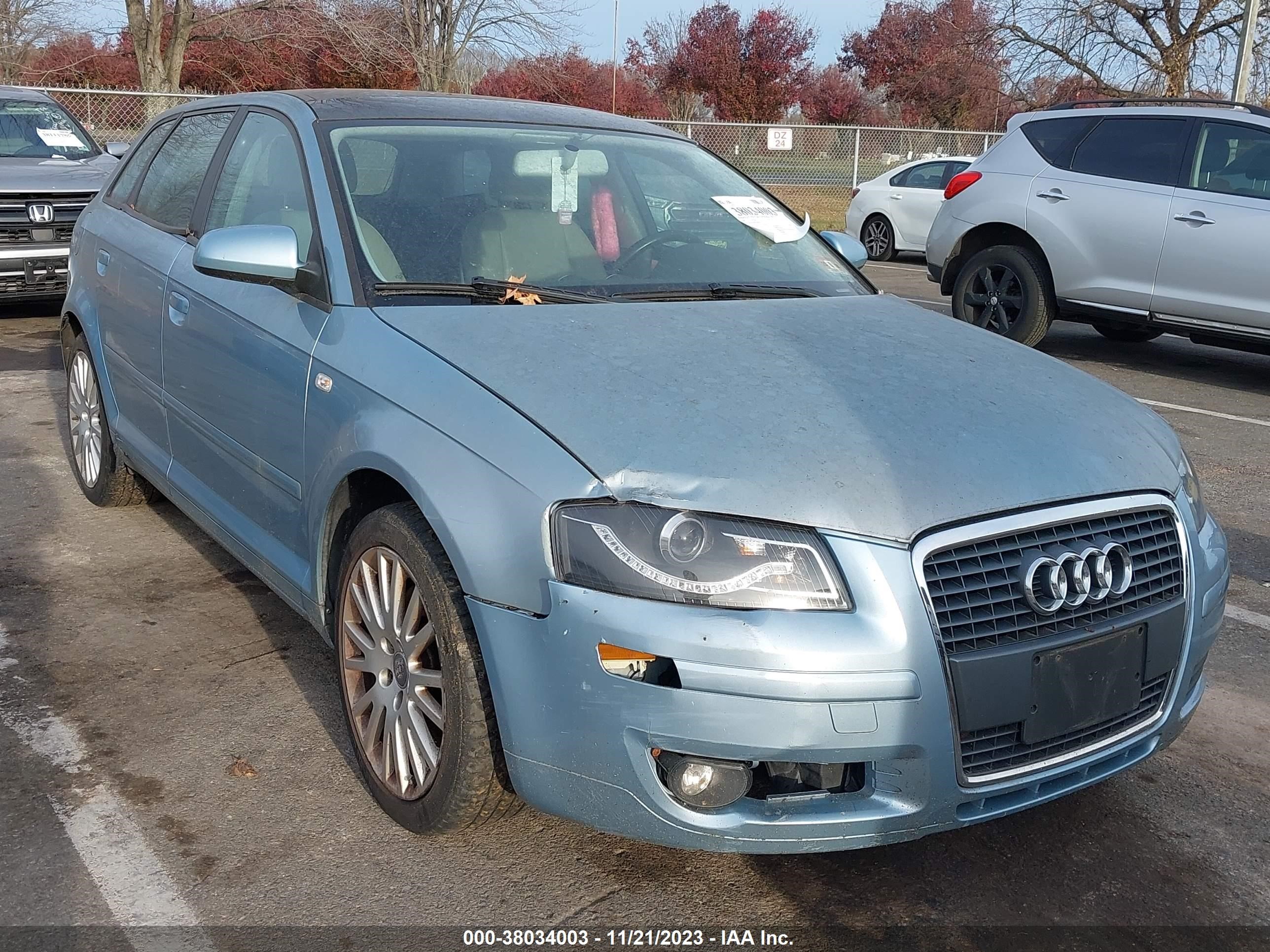 AUDI A3 2007 waunf78p67a084941