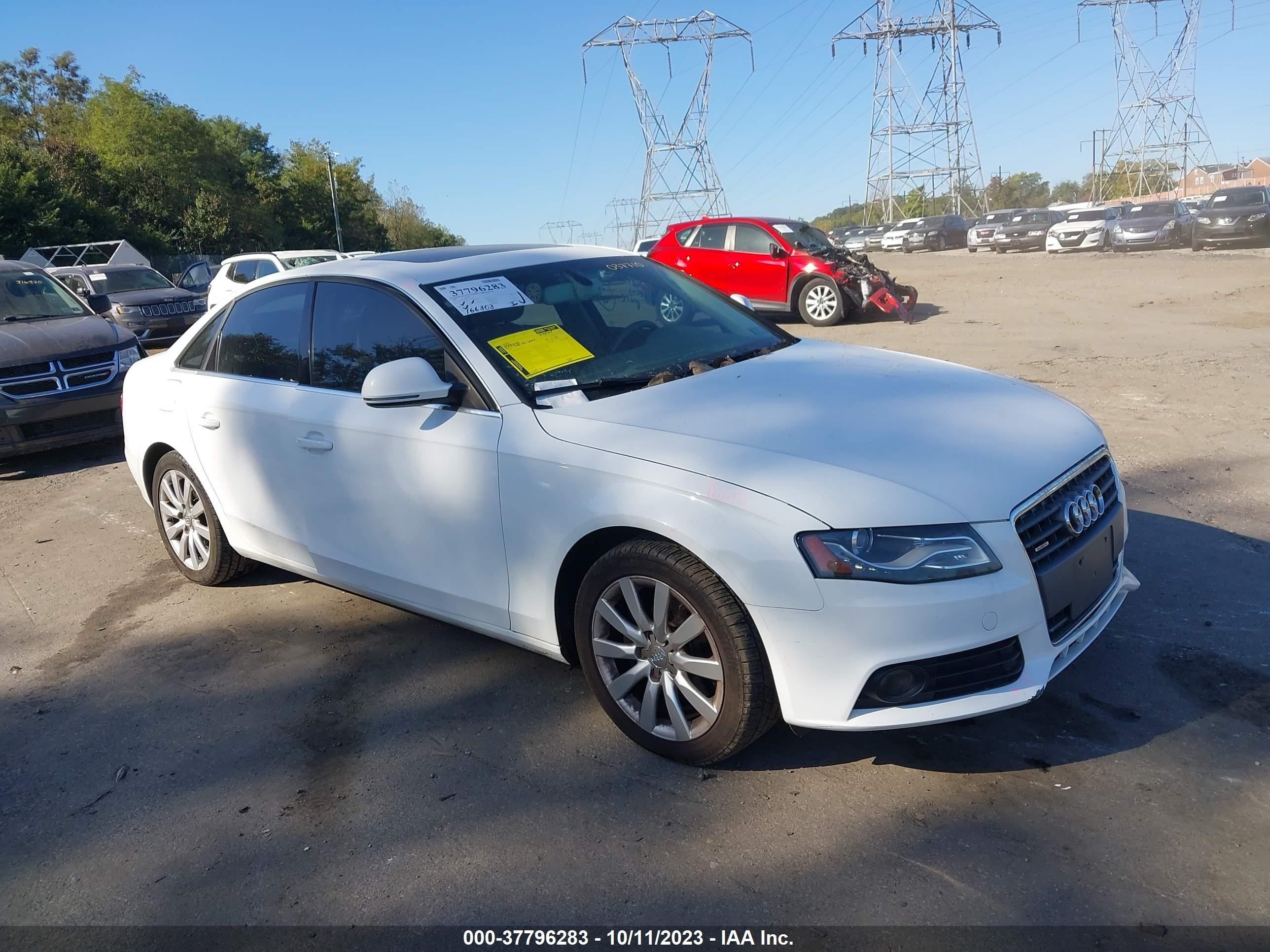 AUDI A4 2009 wausf78k19n037710