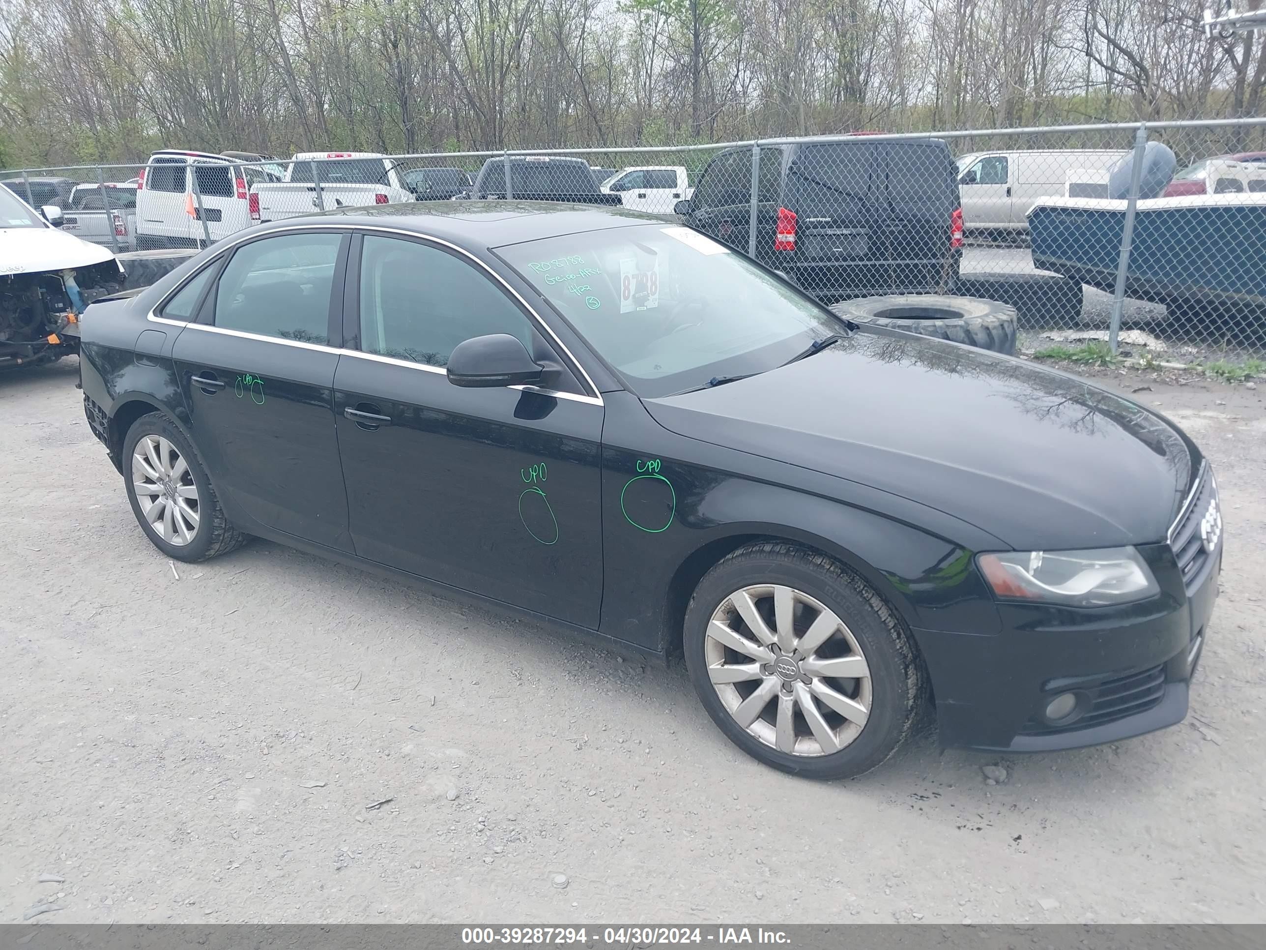 AUDI A4 2009 wausf78k49n055246