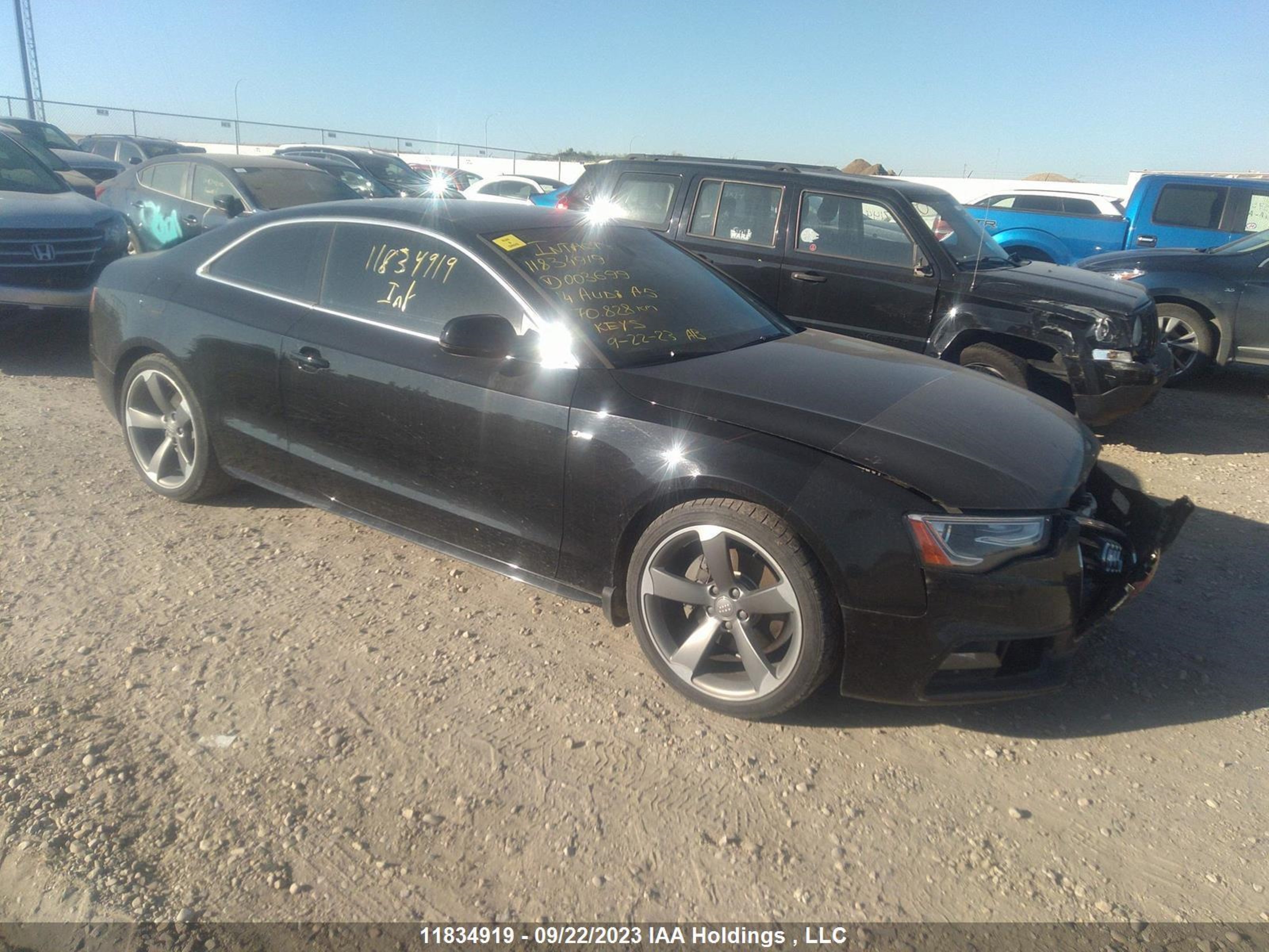 AUDI A5 2014 wausfbfr6ea003699