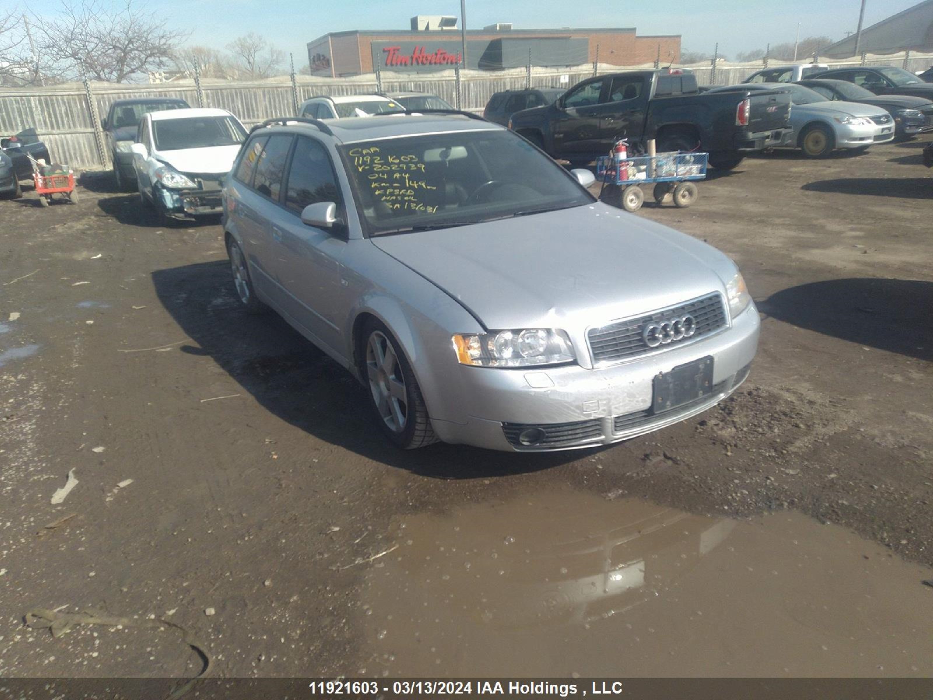 AUDI A4 2004 wautc68e24a202939