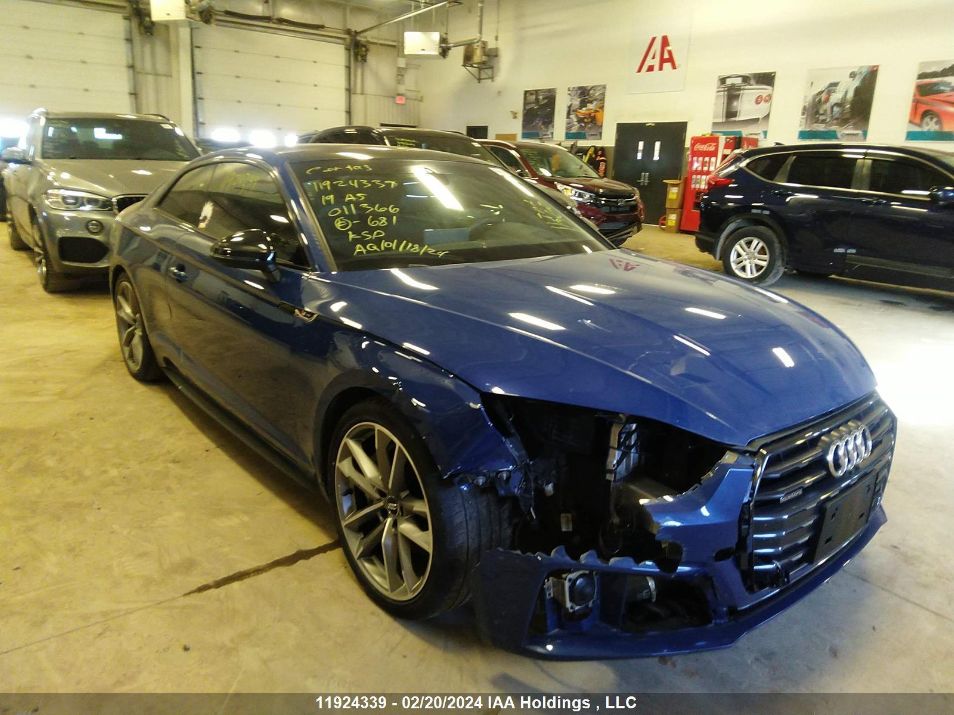 AUDI A5 2019 wauunaf5xka011366