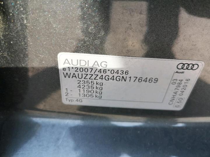 AUDI A6 AVANT 2016 wauzzz4g4gn176469