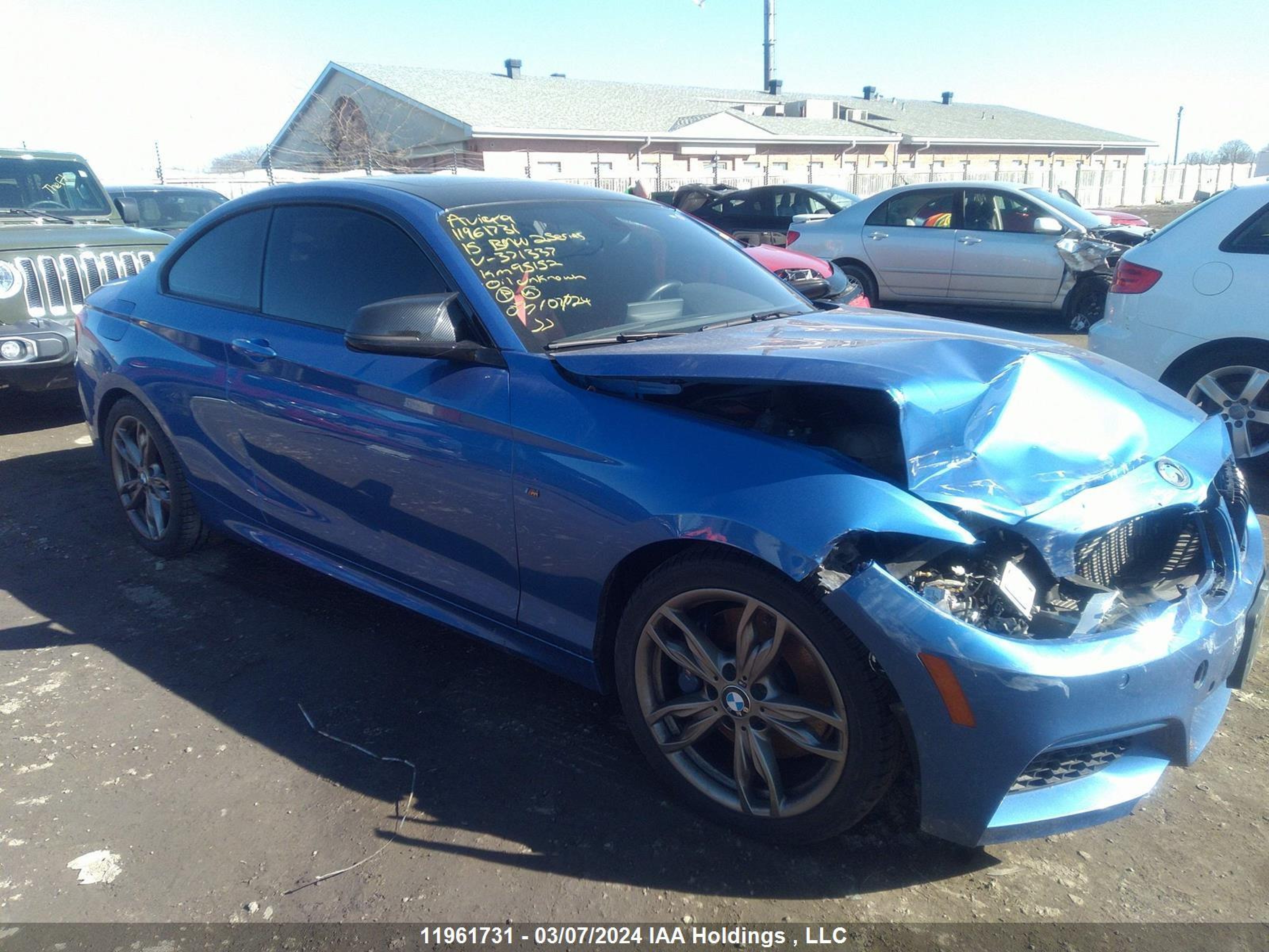 BMW 2ER 2015 wba1j9c55fv371337