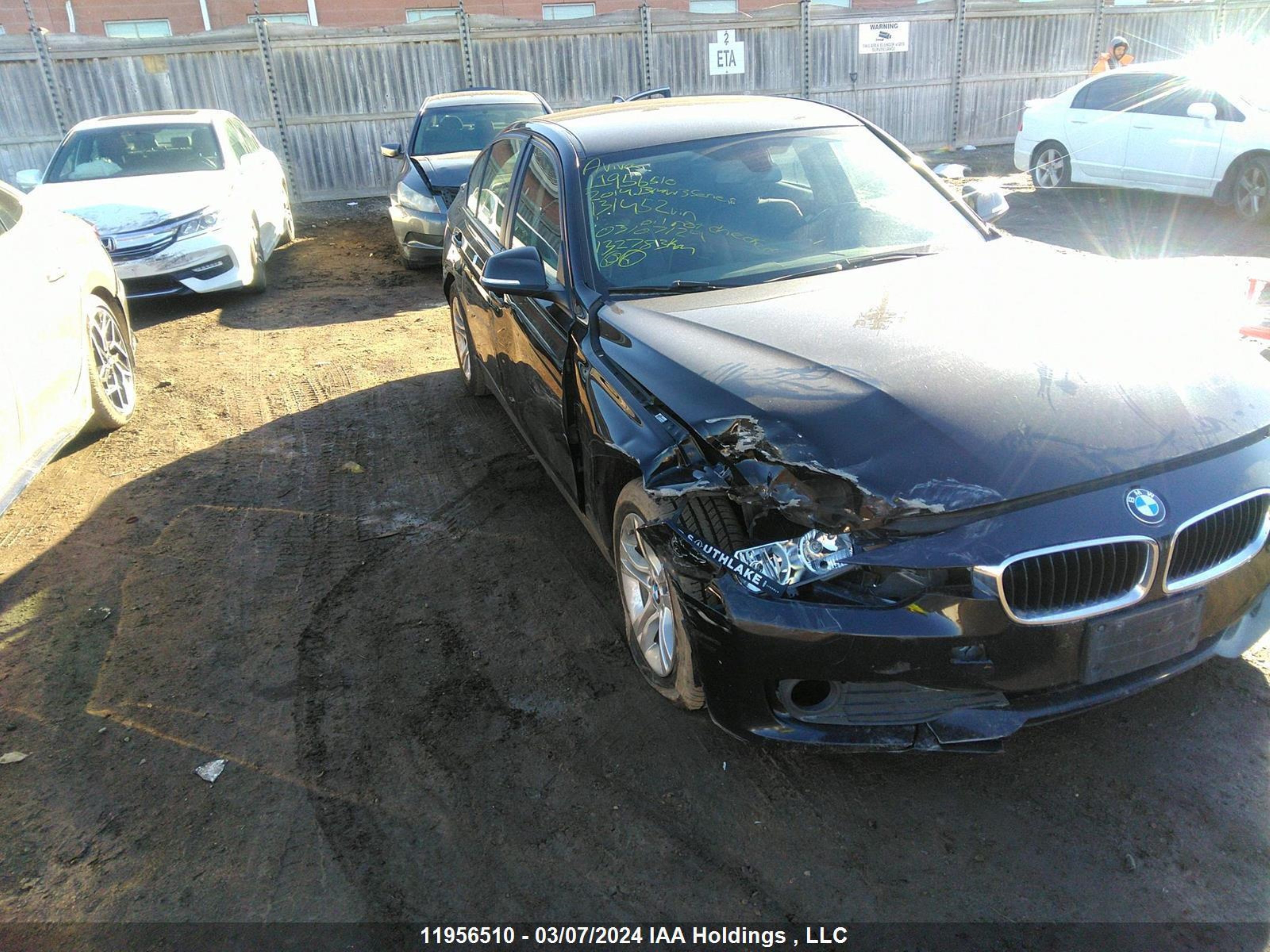 BMW 3ER 2014 wba3b1c51ek131452