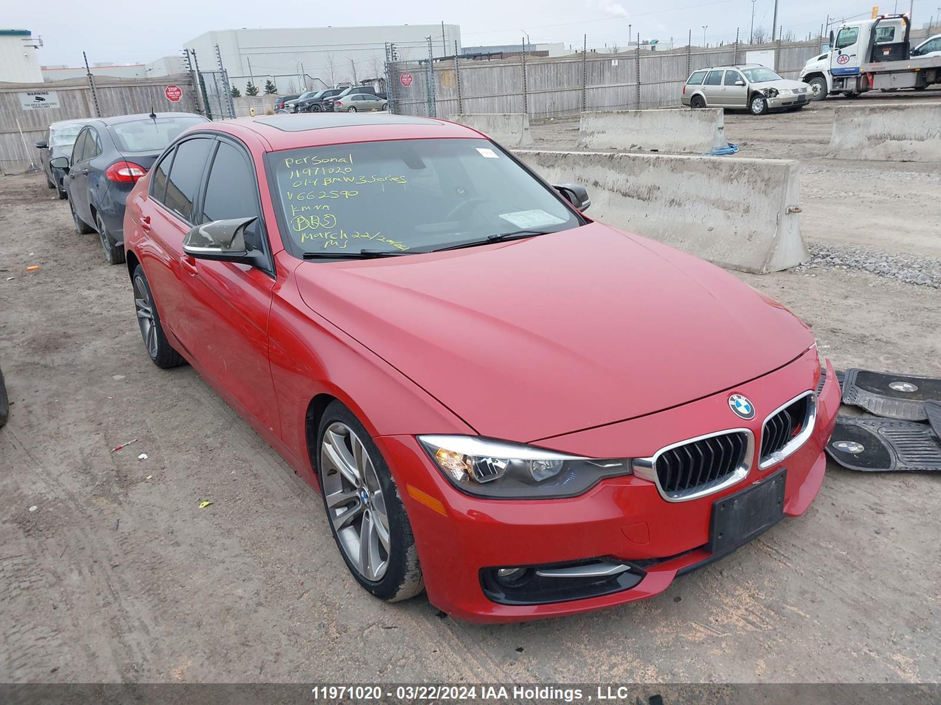 BMW 3ER 2014 wba3c3c50ep662590