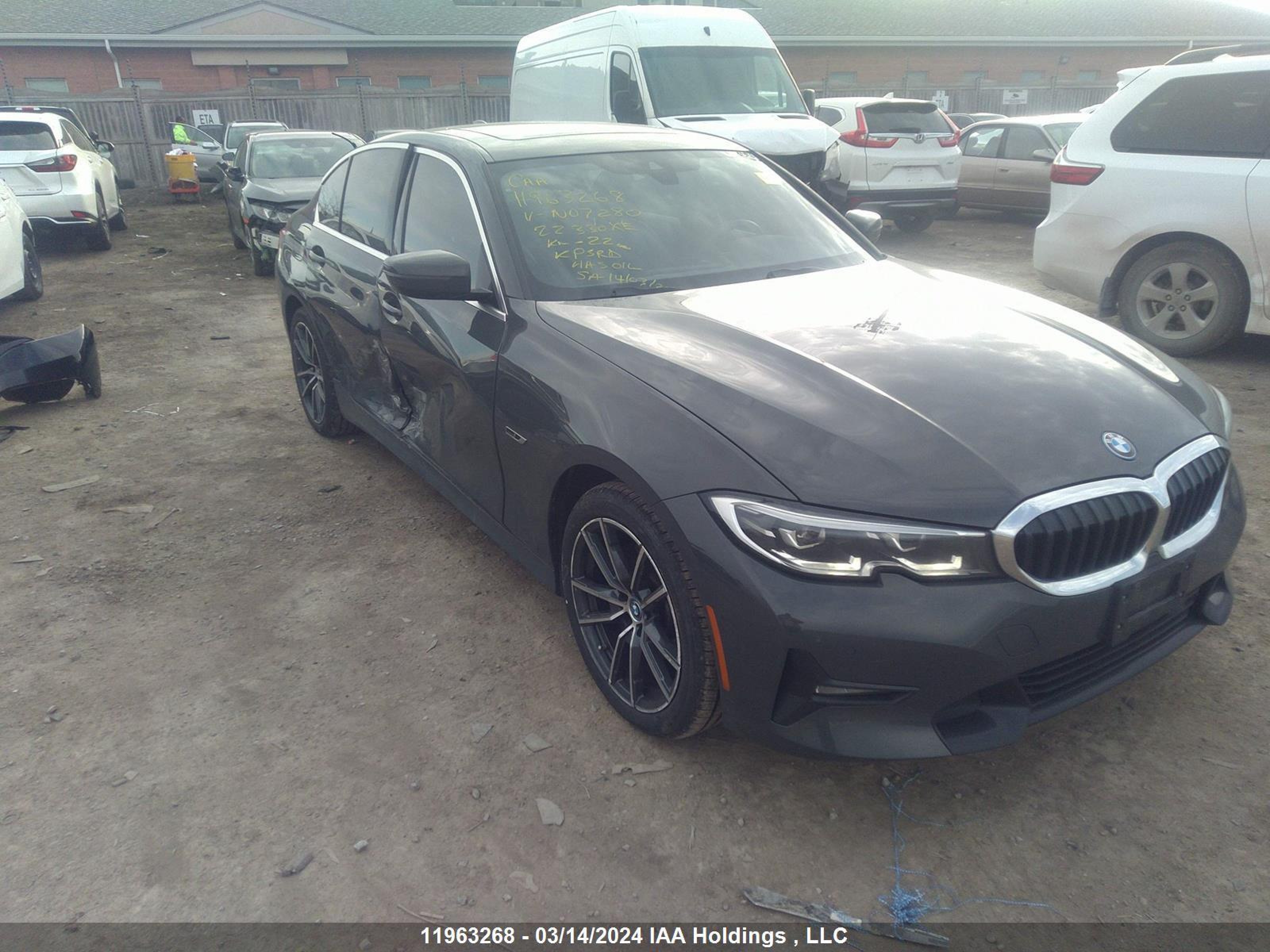 BMW 3ER 2022 wba5p9c08nfn07280