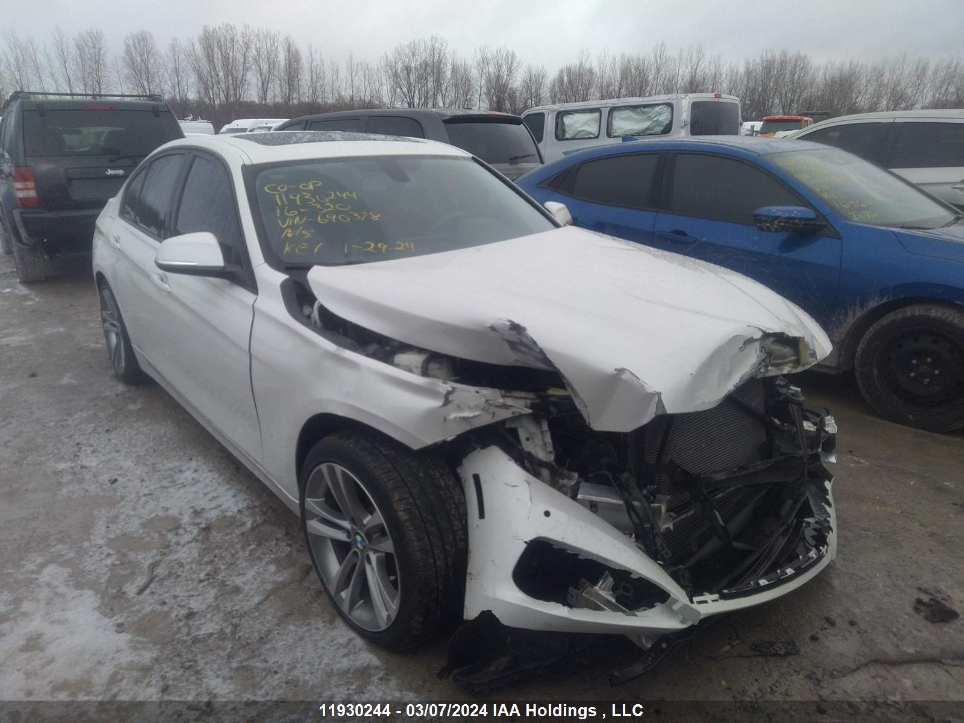 BMW 3ER 2016 wba8a3c55gk690378