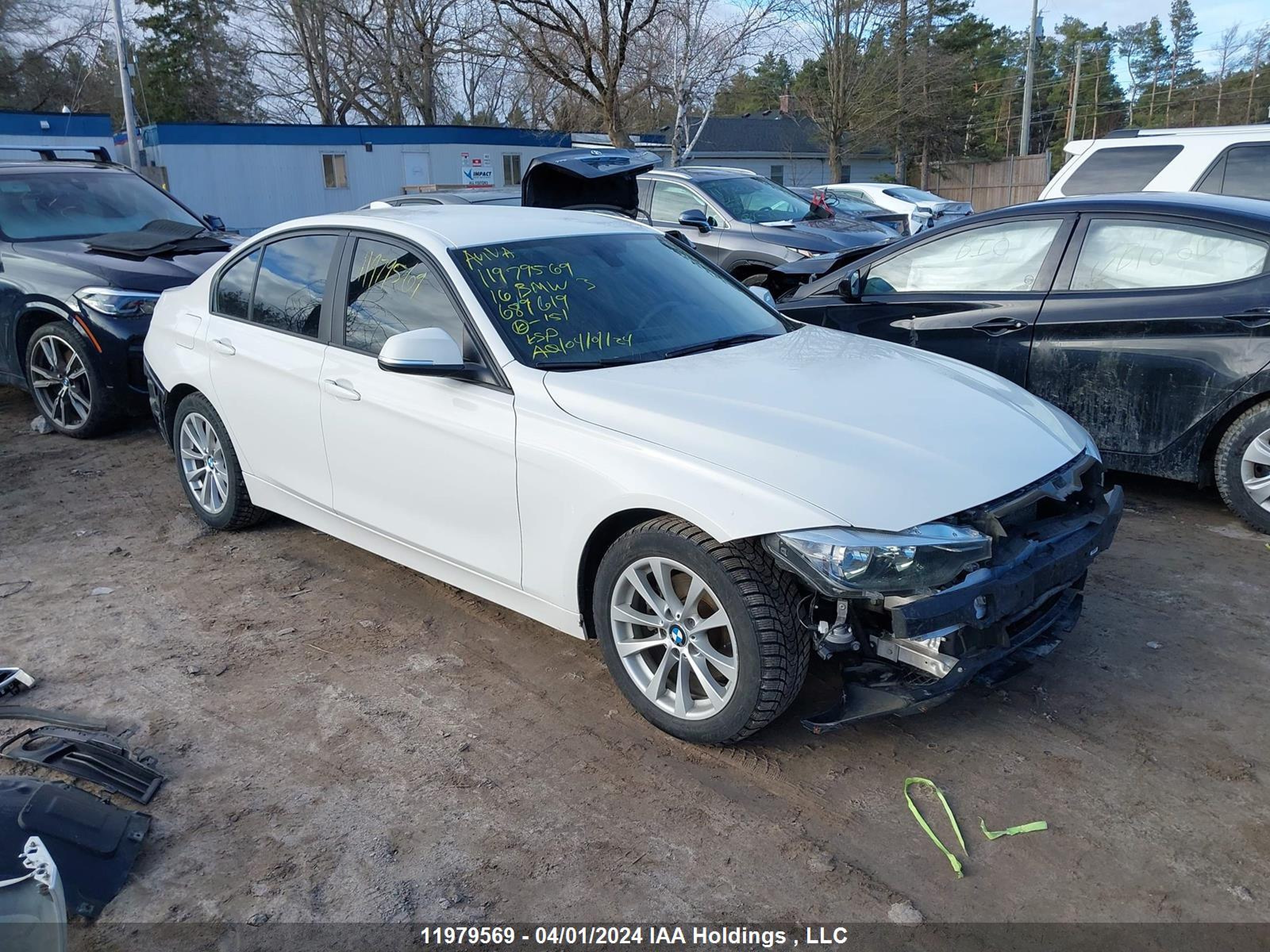 BMW 3ER 2016 wba8a3c57gk689619