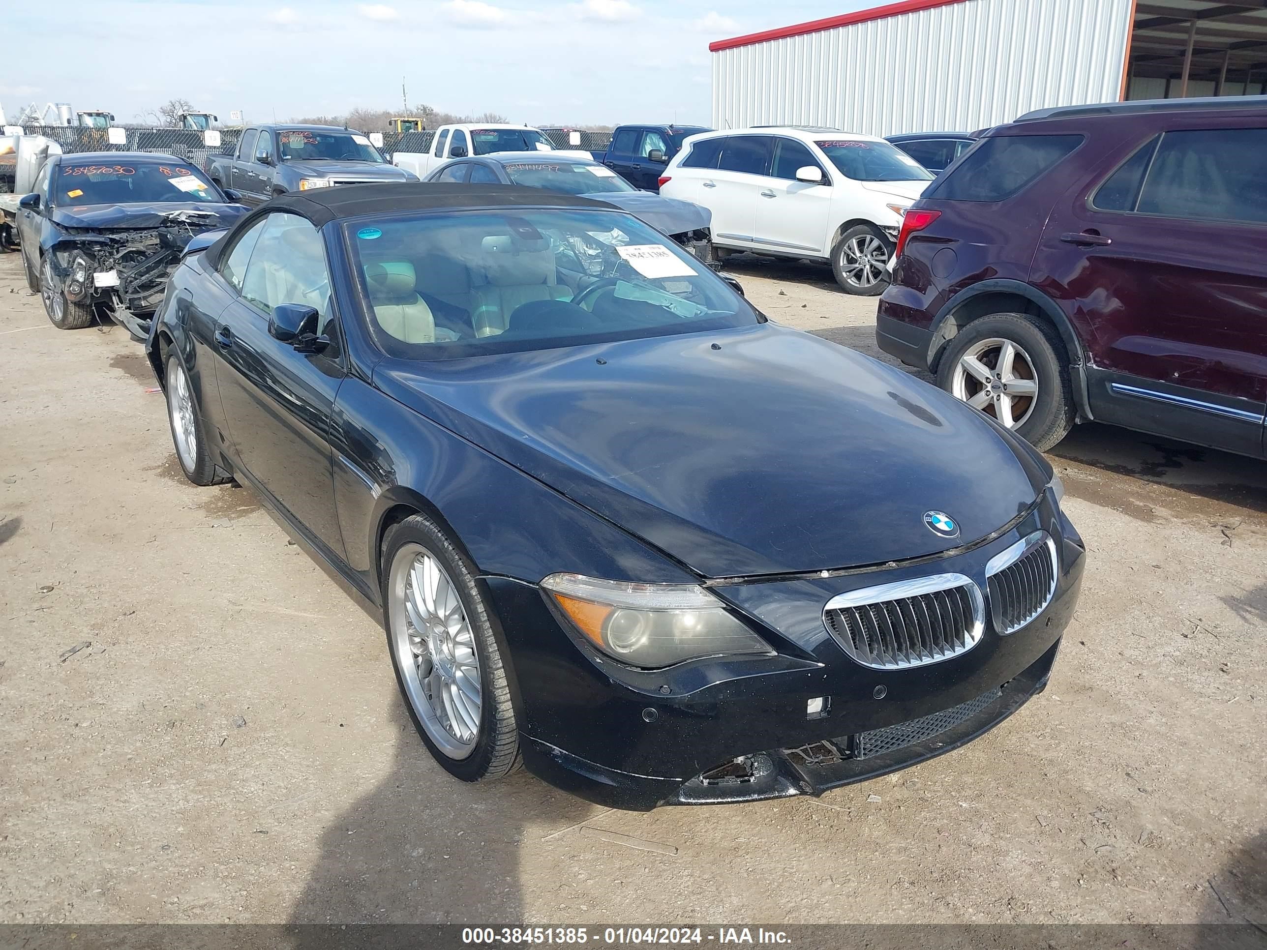 BMW 6ER 2007 wbaek13557cn84527