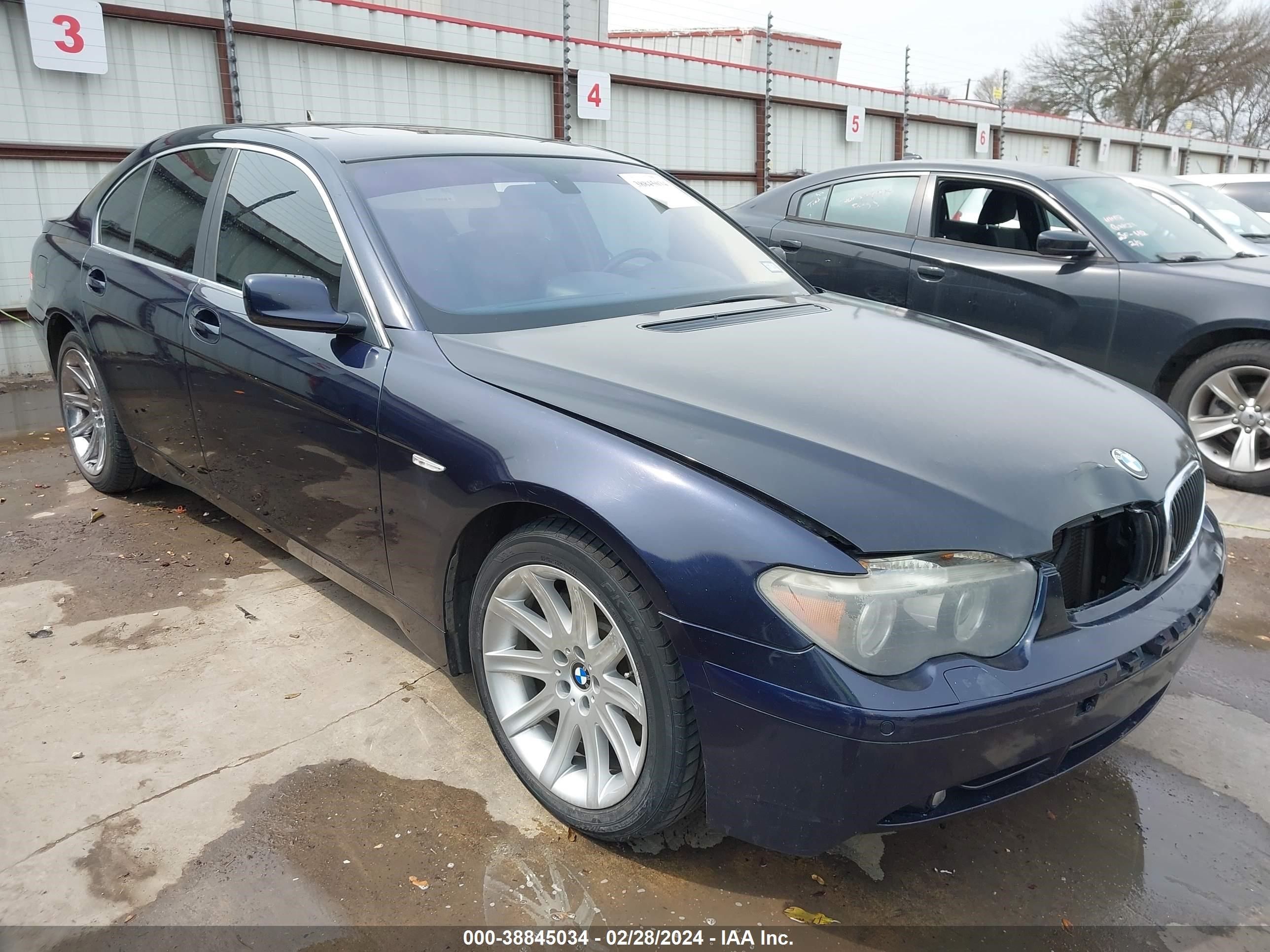 BMW 7ER 2004 wbagl63584dp73245