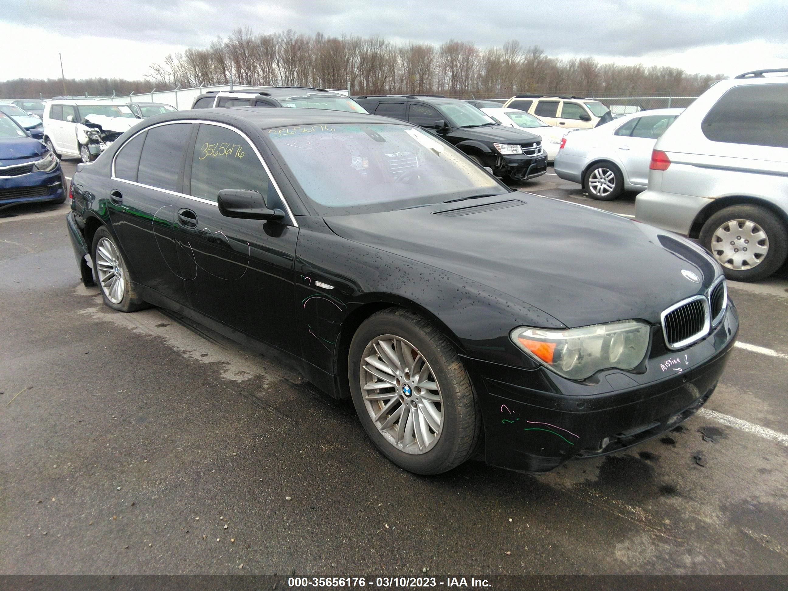 BMW 7ER 2005 wbagl63585dp74929