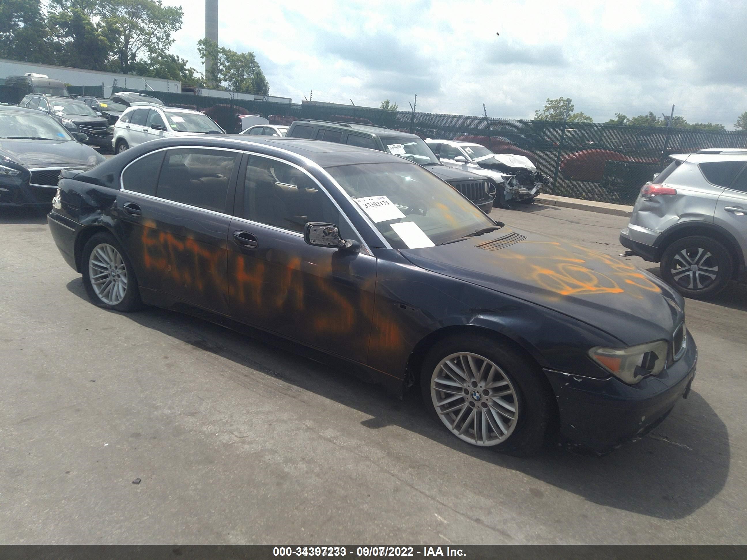 BMW 7ER 2004 wbagn63444ds45767