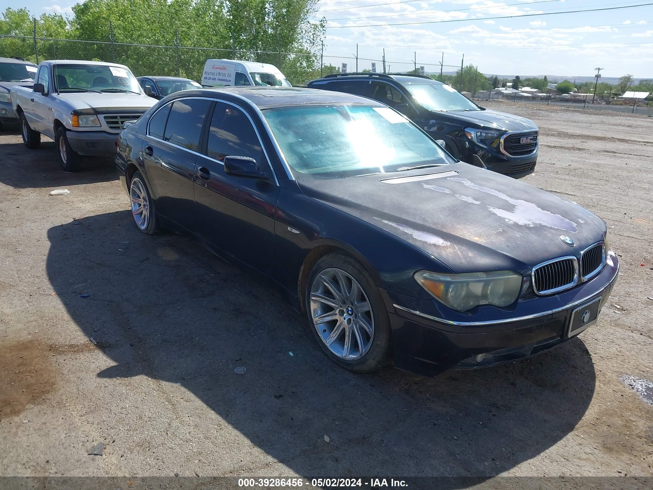 BMW 7ER 2004 wbagn63492dr06853