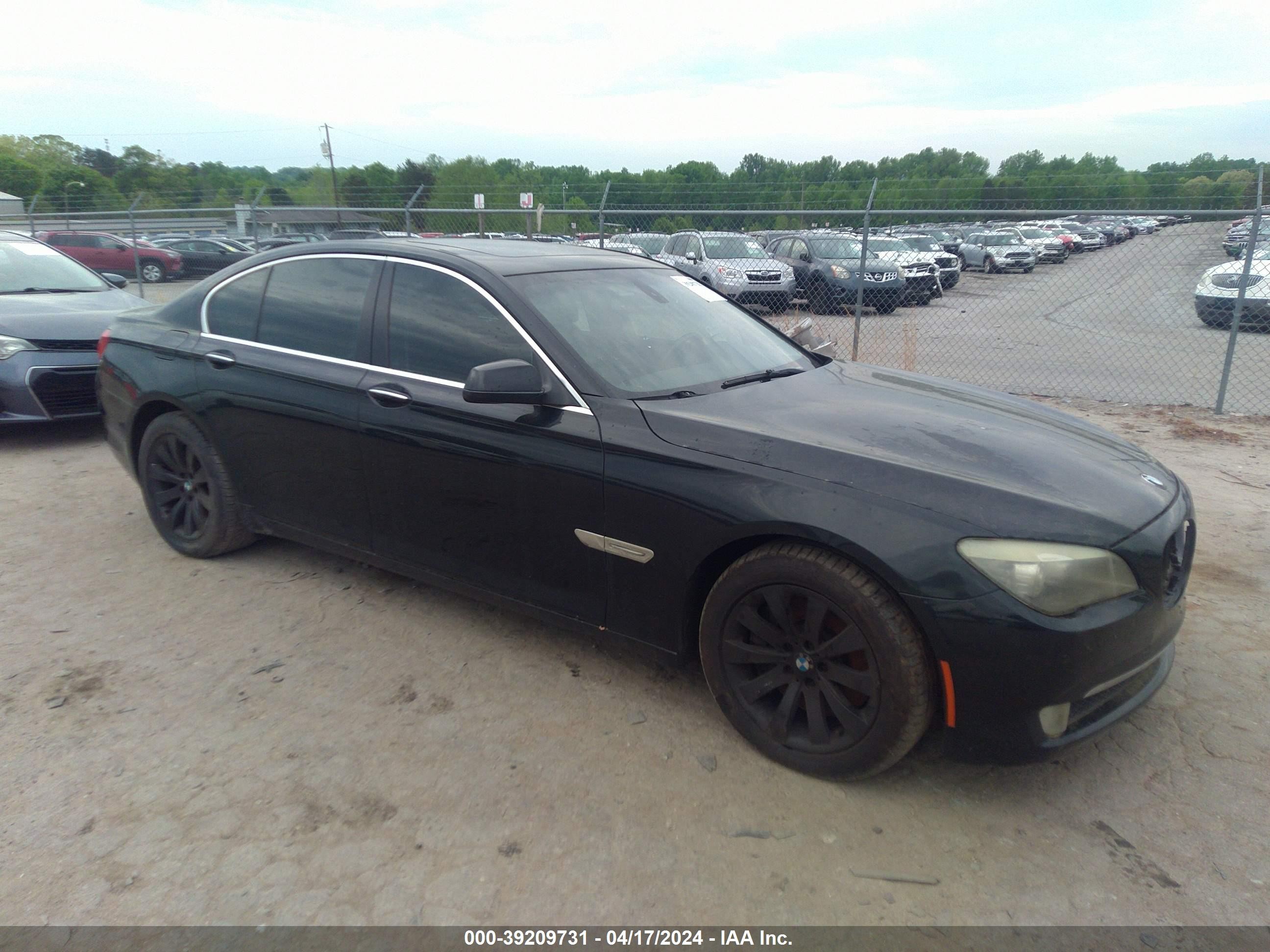 BMW 750 I 2009 wbaka83549cy34809