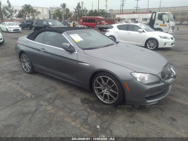 BMW 6 SERIES 2012 wbalz3c53cdl70087