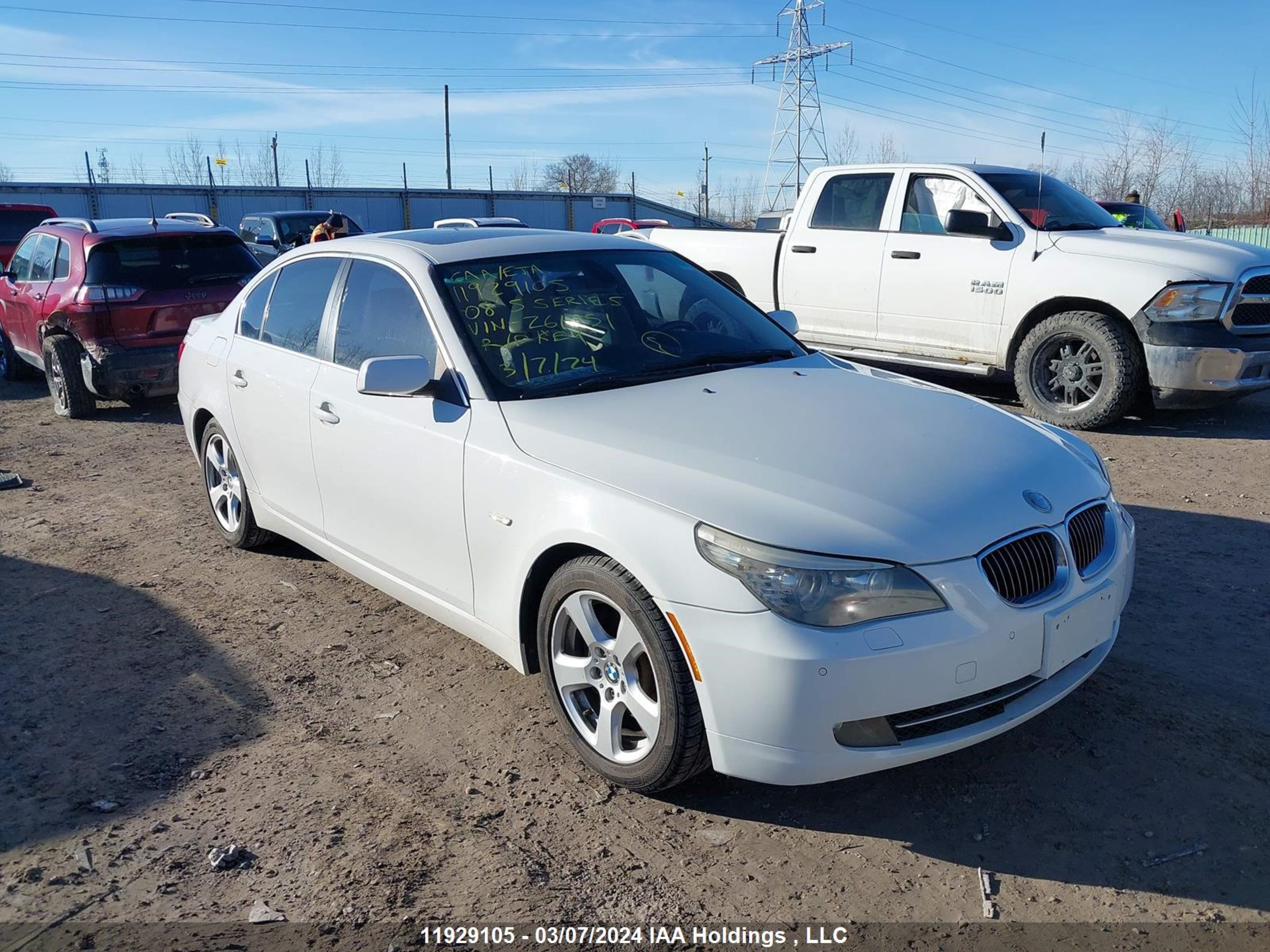 BMW 5ER 2008 wbanv93558cz61851