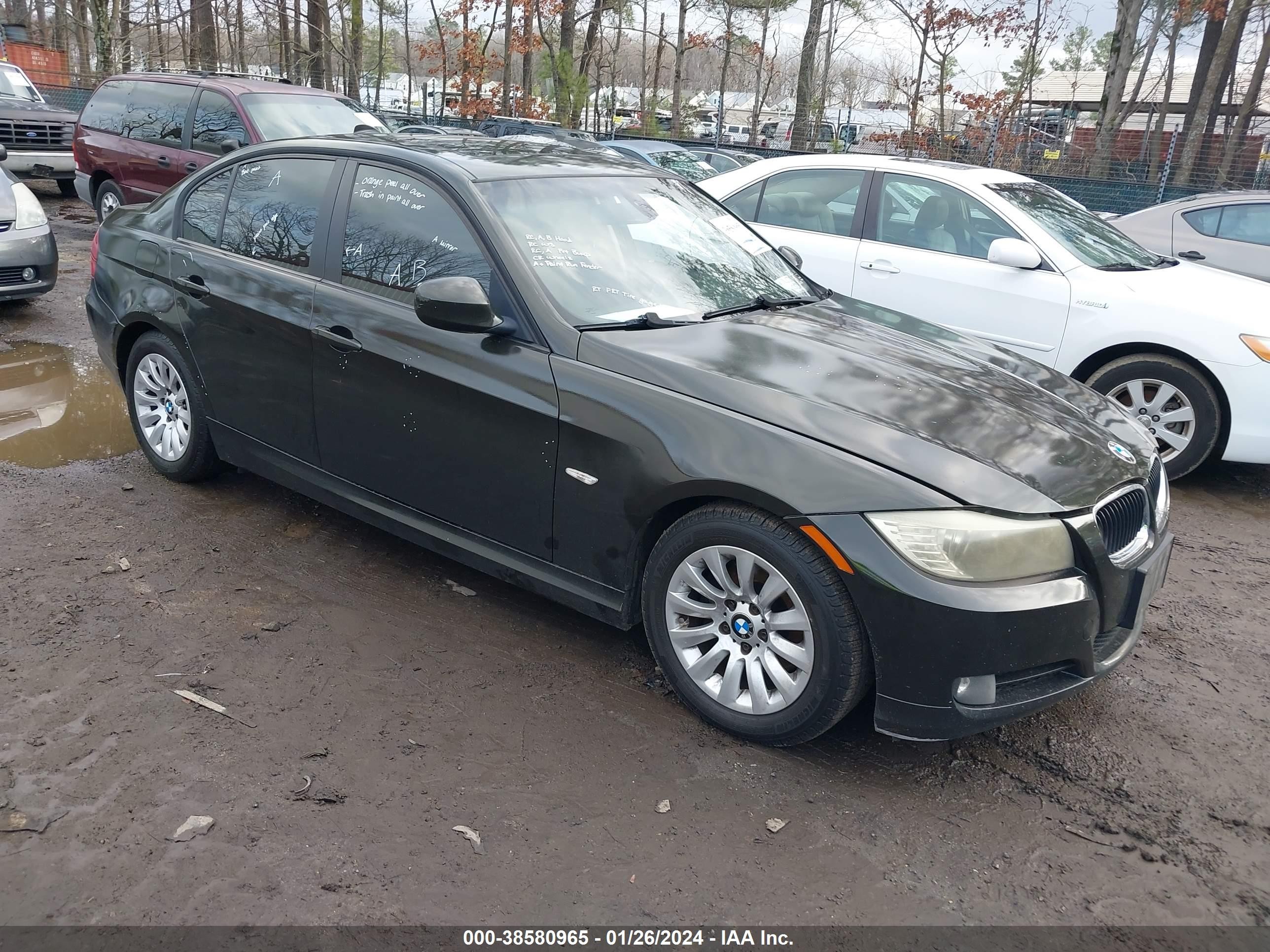 BMW 3ER 2009 wbaph77519nm30246