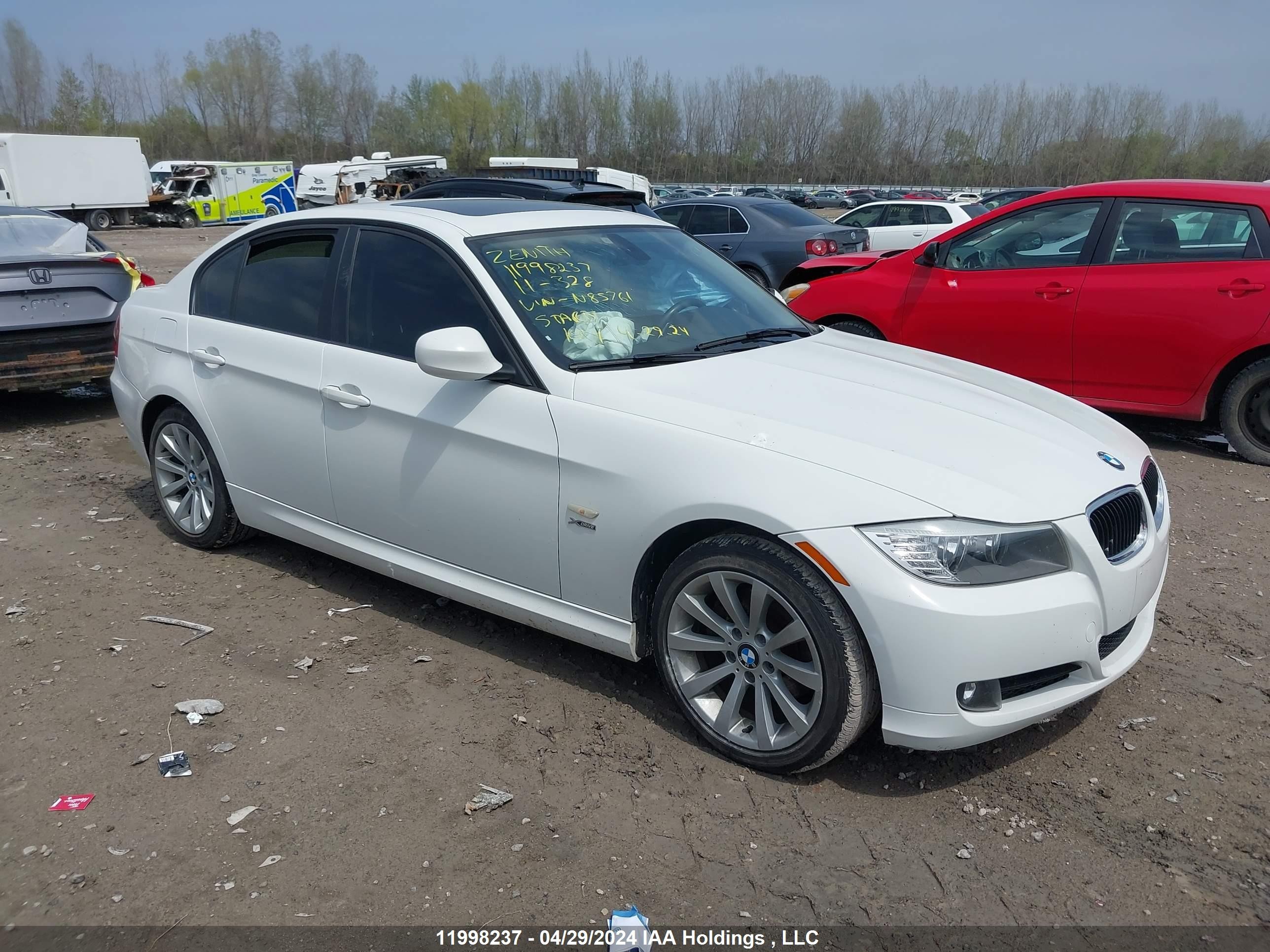 BMW 3ER 2011 wbapk7g53bnn85761