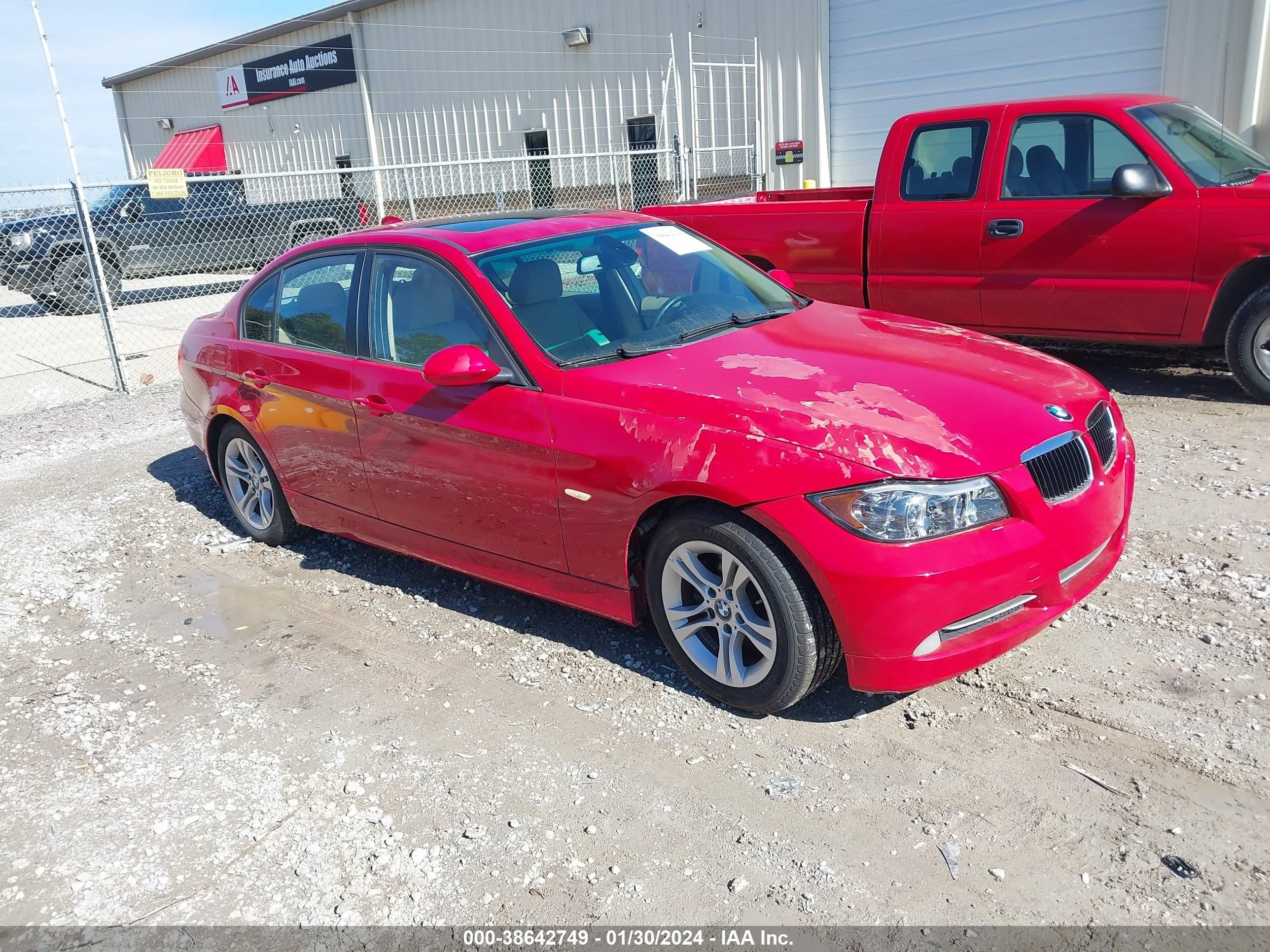 BMW 3ER 2008 wbava33548kx89570